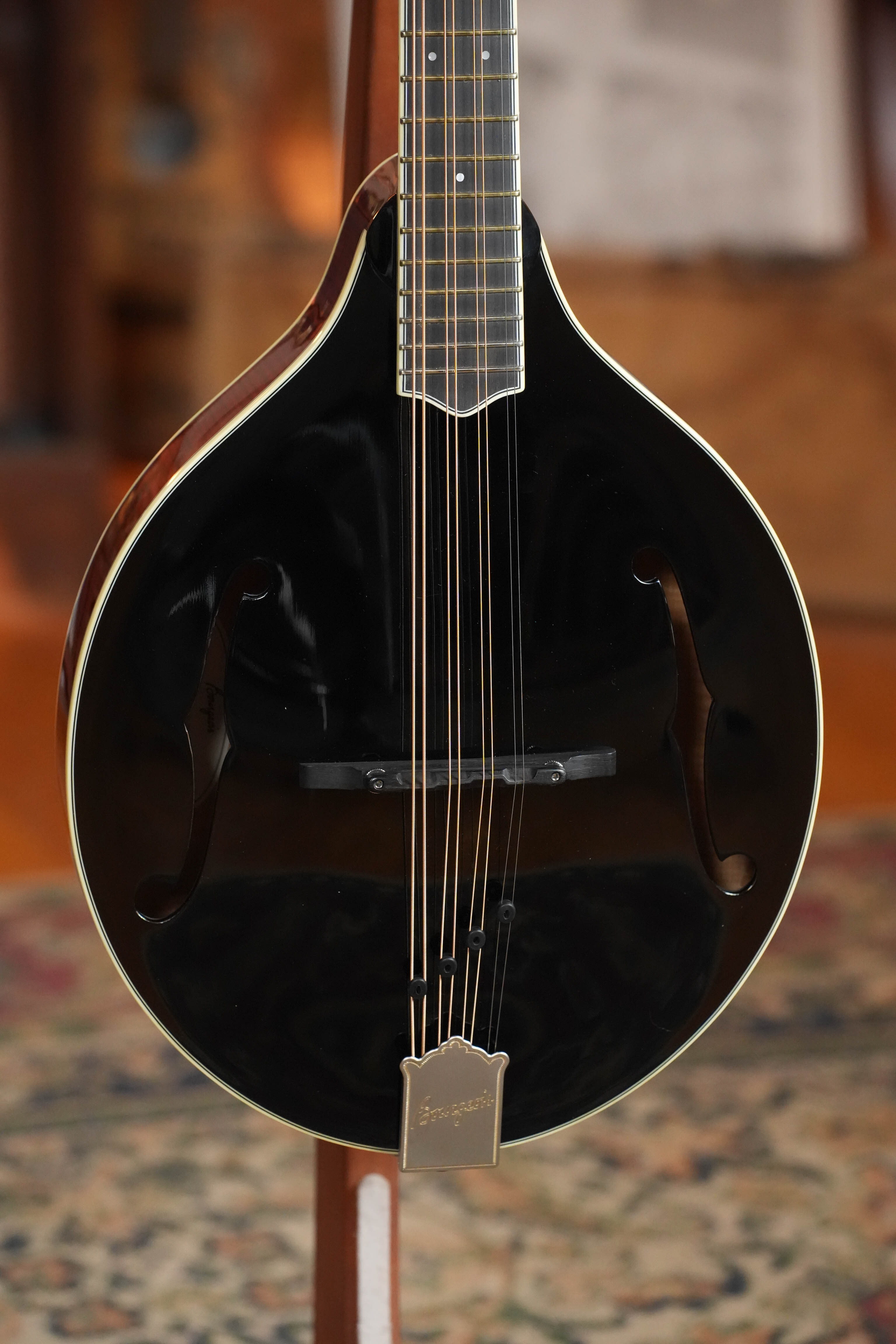 *Dread-Not Certified* Bourgeois M5-O-BT Aged Tone Adirondack/European Curly Maple Black Octave Mandolin #2108