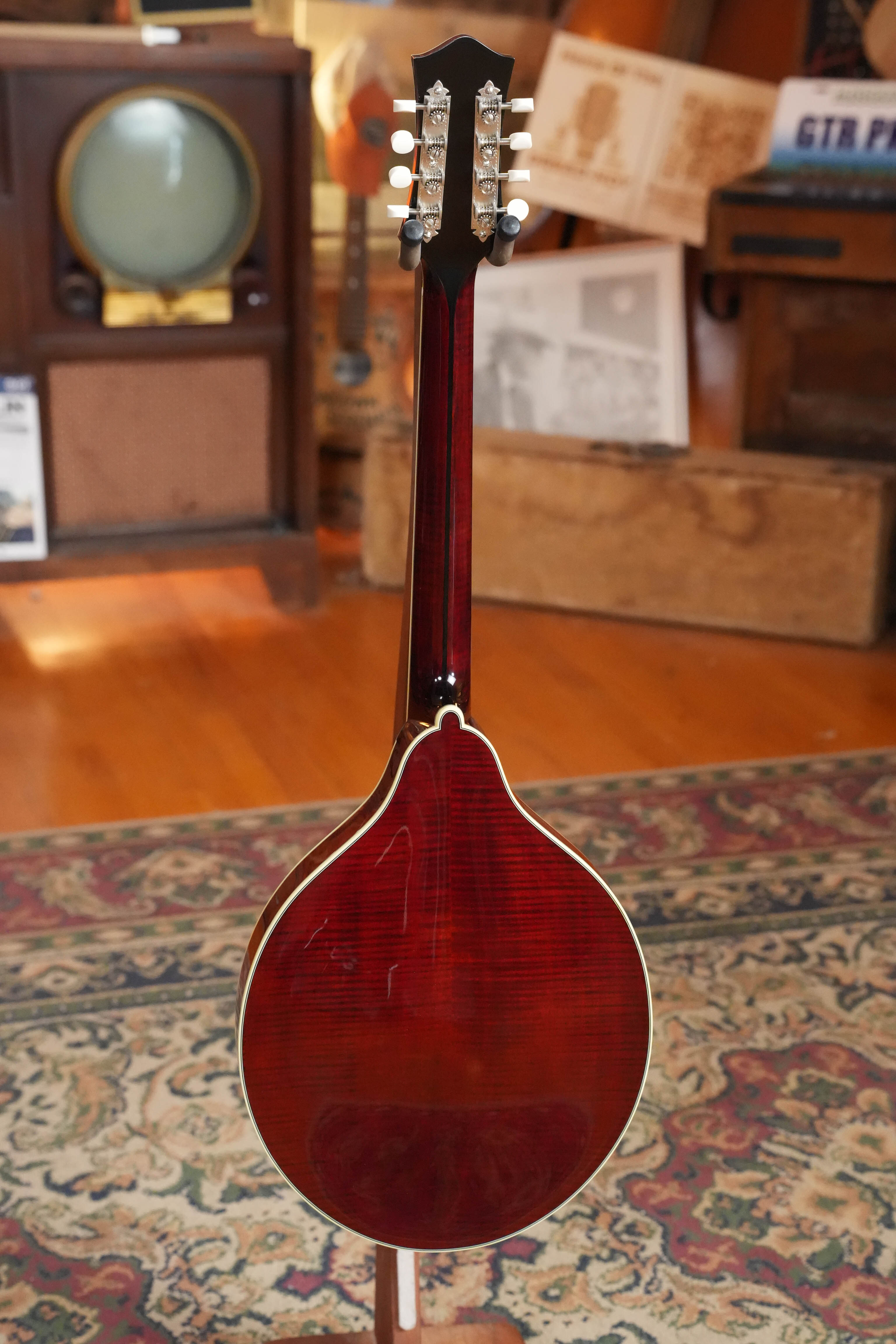 *Dread-Not Certified* Bourgeois M5-O-BT Aged Tone Adirondack/European Curly Maple Black Octave Mandolin #2108