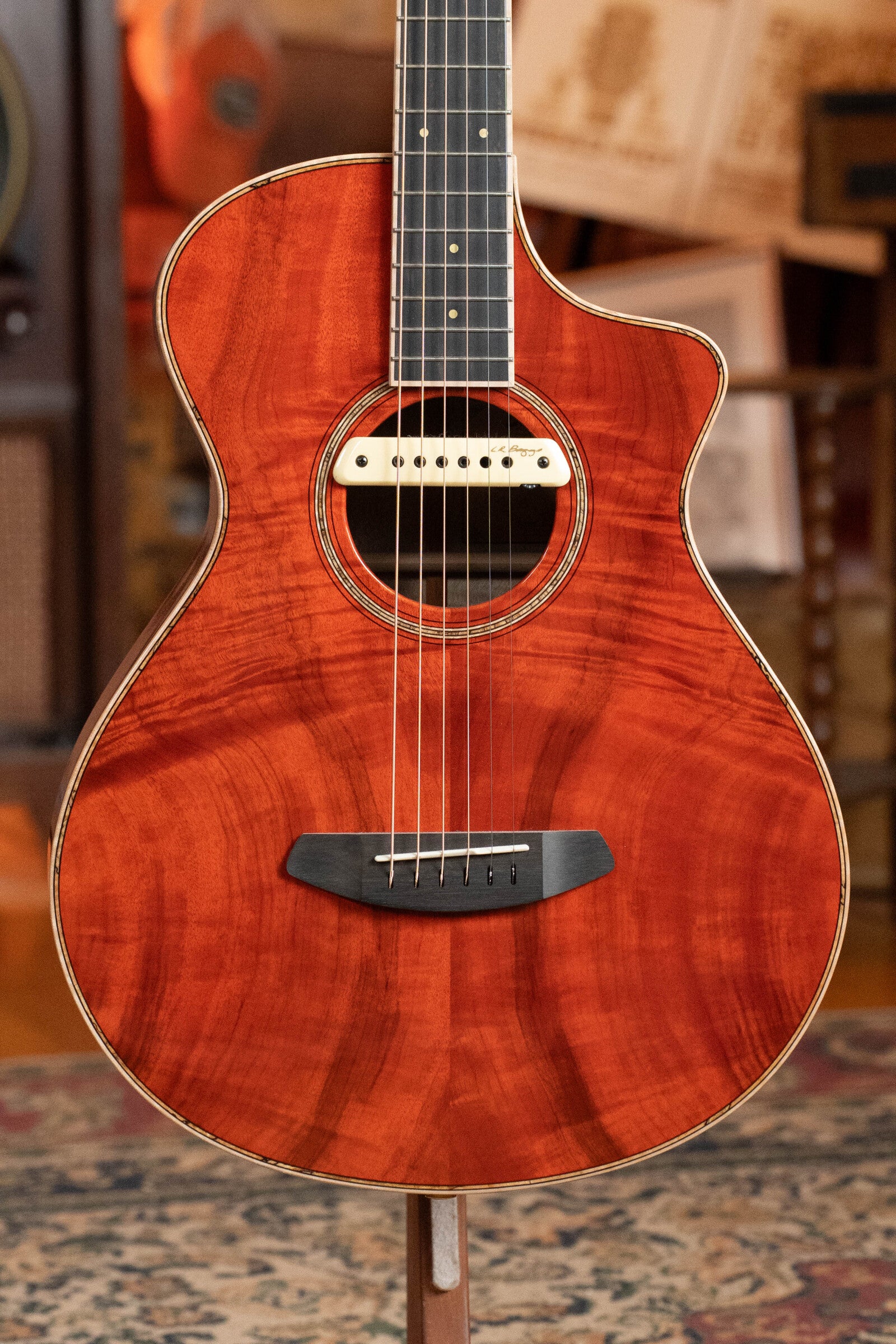 *Dread-Not Certified Floor Model* Breedlove Tom Bedell's Blues Orange Vintage Edition All Myrtlewood Concertina Cutaway Acoustic Guitar w/ LR Baggs M1 Pickup #9079