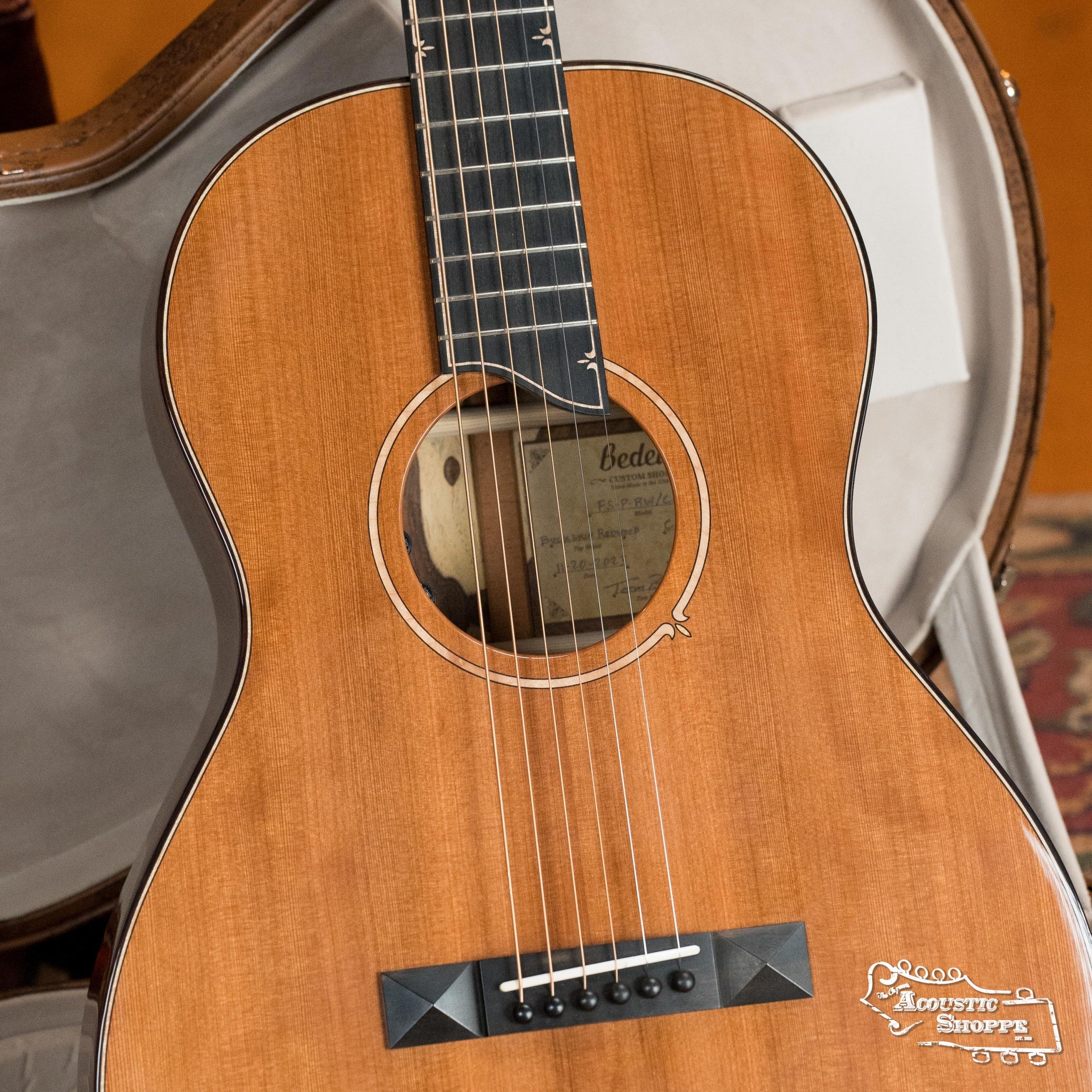*Dread-Not Certified Used* Bedell Fireside Buckskin Redwood/Cocobolo Parlor Guitar w/LR Baggs Electronics #3001