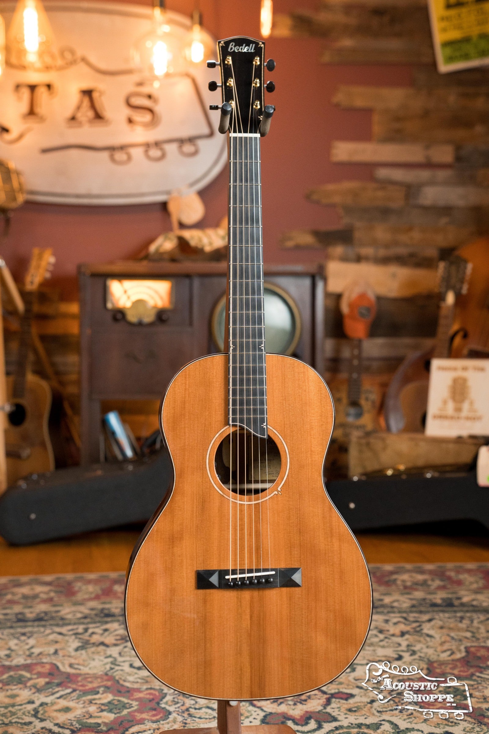 *Dread-Not Certified Used* Bedell Fireside Buckskin Redwood/Cocobolo Parlor Guitar w/LR Baggs Electronics #3001