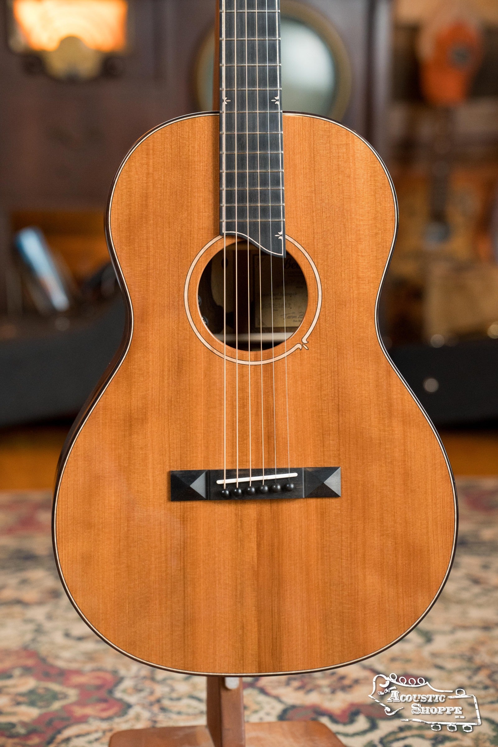 *Dread-Not Certified Used* Bedell Fireside Buckskin Redwood/Cocobolo Parlor Guitar w/LR Baggs Electronics #3001