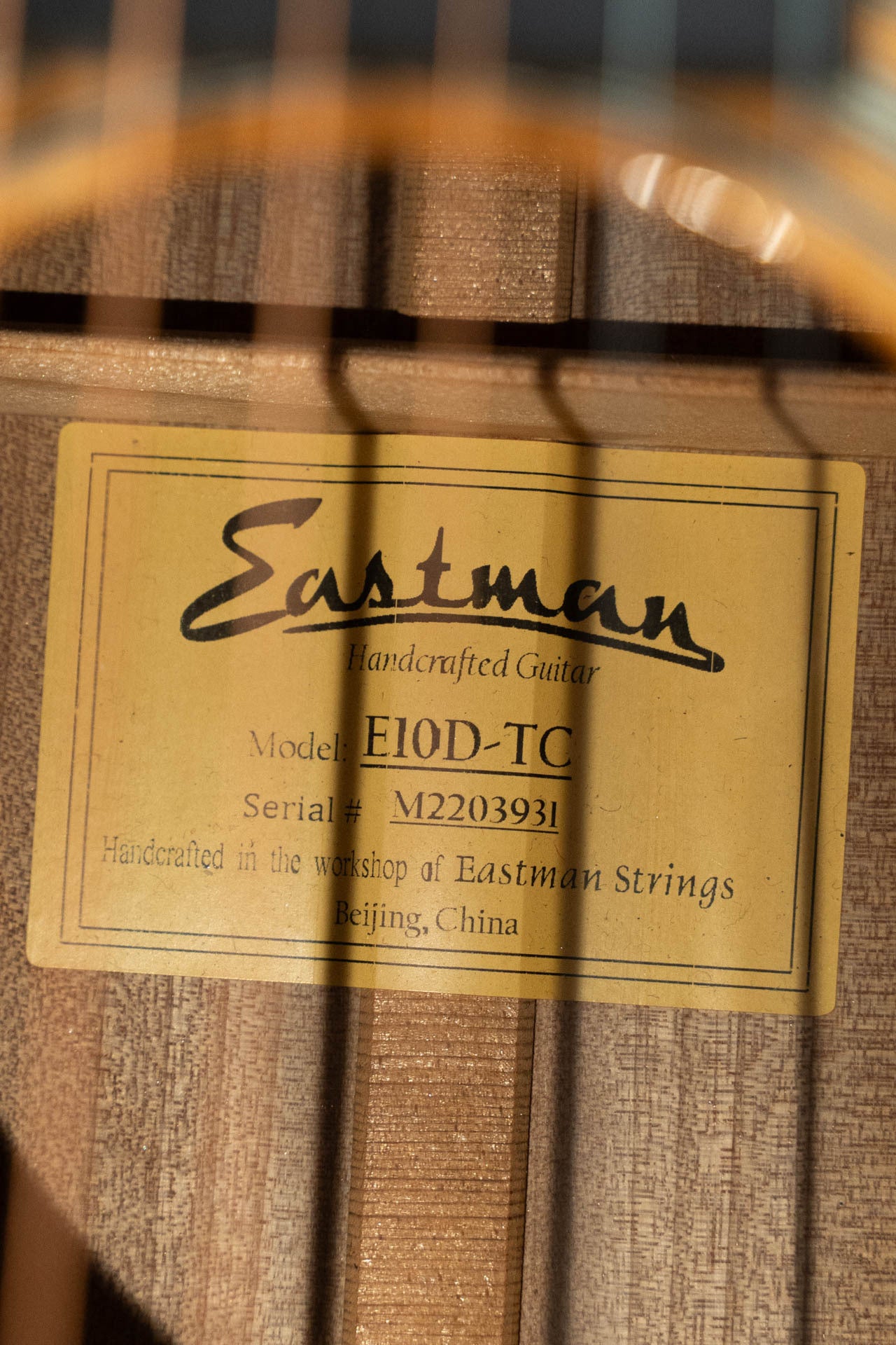 *Dread-Not Certified Used* Eastman E10D-TC Thermo-Cured Adirondack Spruce/Mahogany Dreadnought Acoustic Guitar #3931