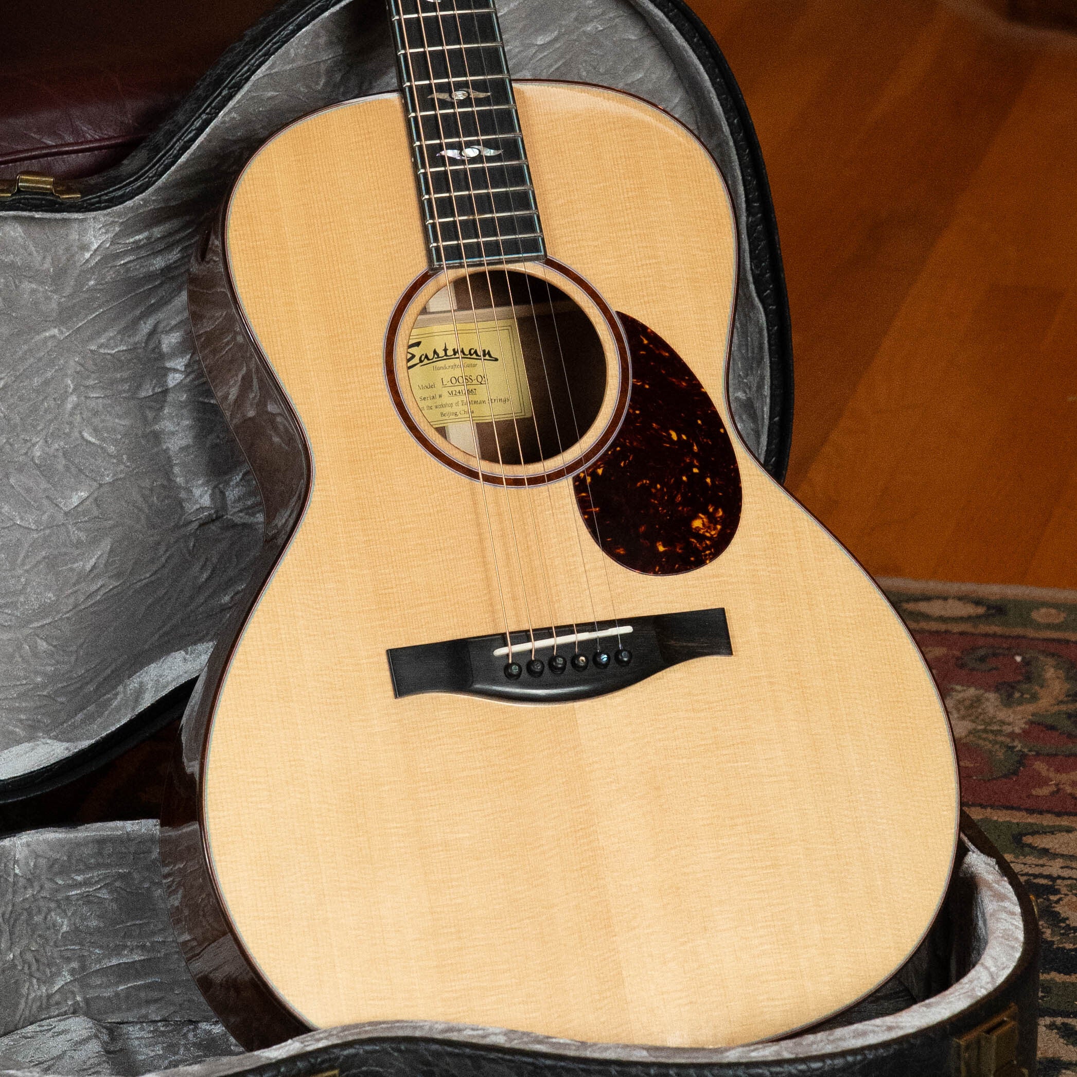 *Dread-Not Certified Used* Eastman L-OOSS-QS Luthier Series European Spruce/AA Quilted Sapele OO Acoustic Guitar #2667