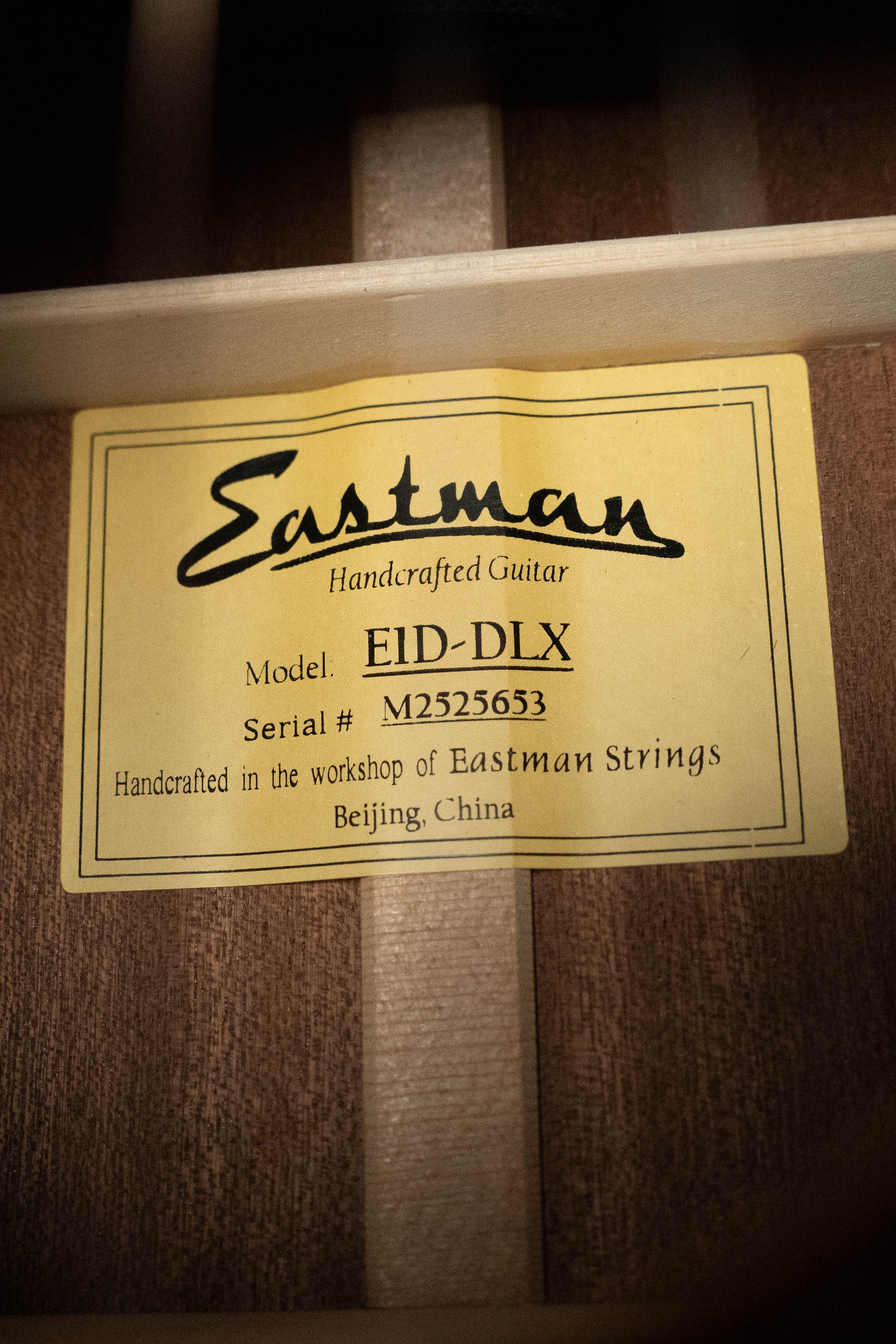 Eastman E1D-DLX Sitka/Sapele Dreadnought Guitar w/Fishman Pickup #5653