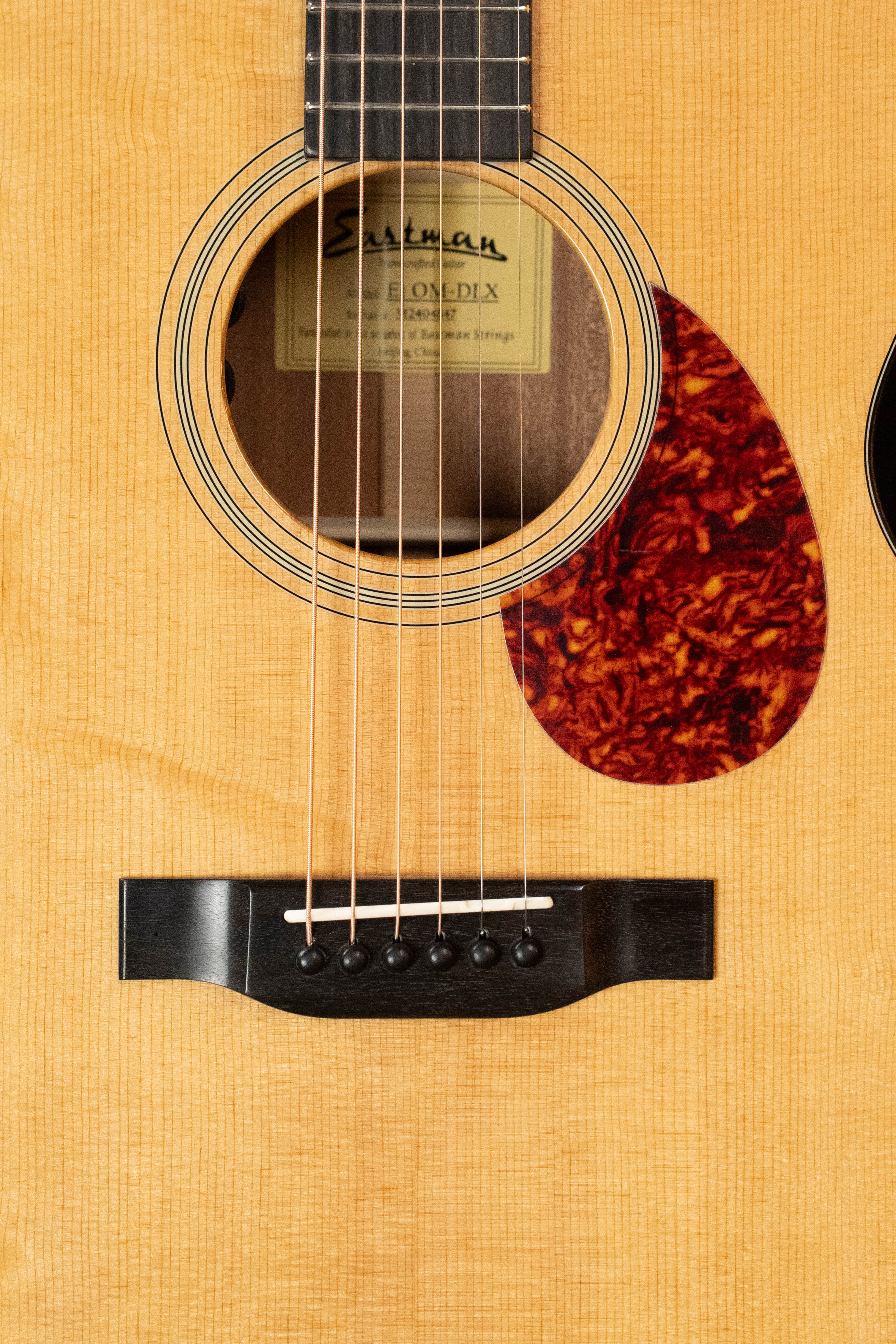 Eastman E1OM-DLX All Solid Sitka/Sapele OM Guitar w/Fishman Pickup #4847