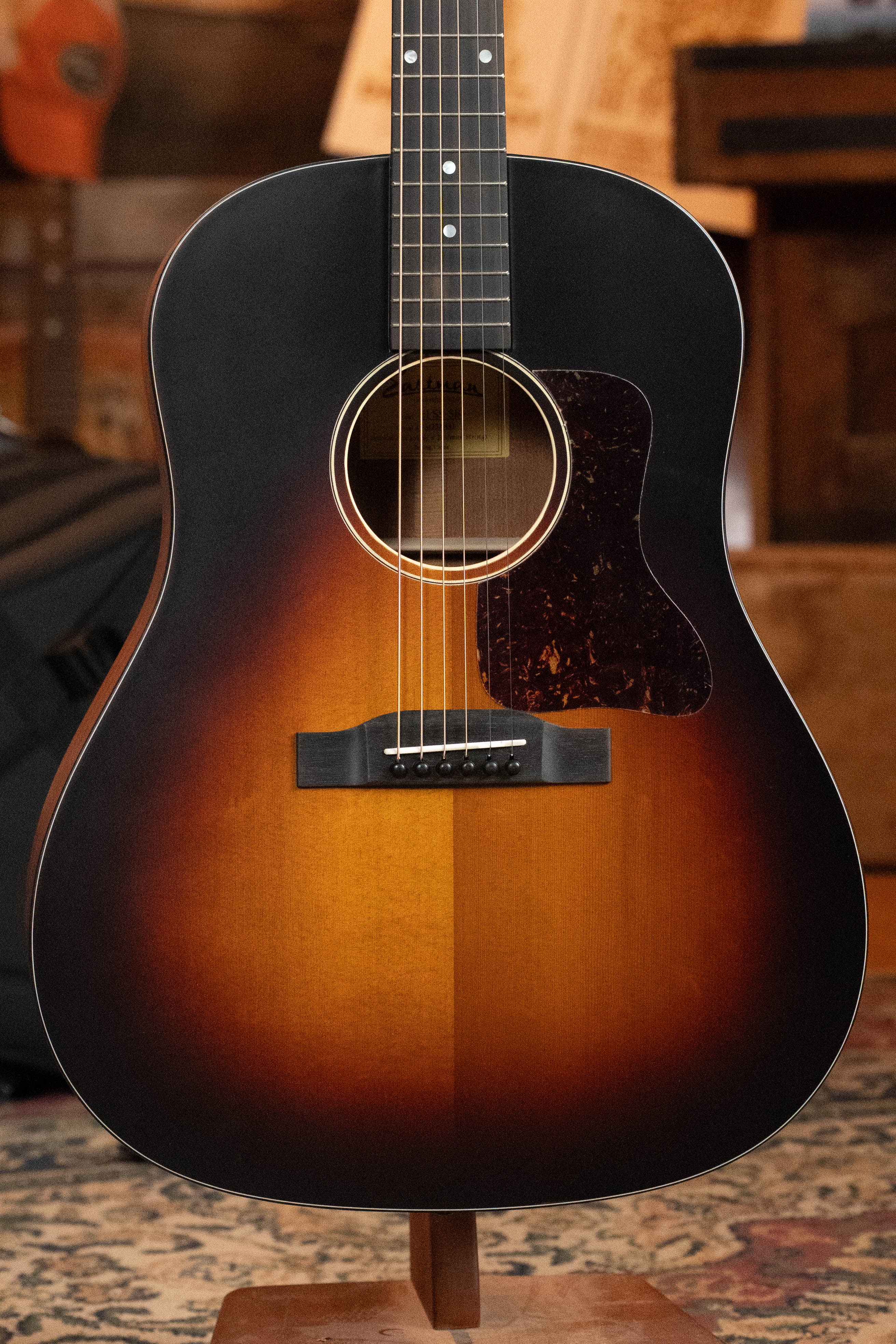 Eastman E1SS-SB Sitka/Sapele Sunburst Slope Shoulder Dreadnought Acoustic Guitar #1443
