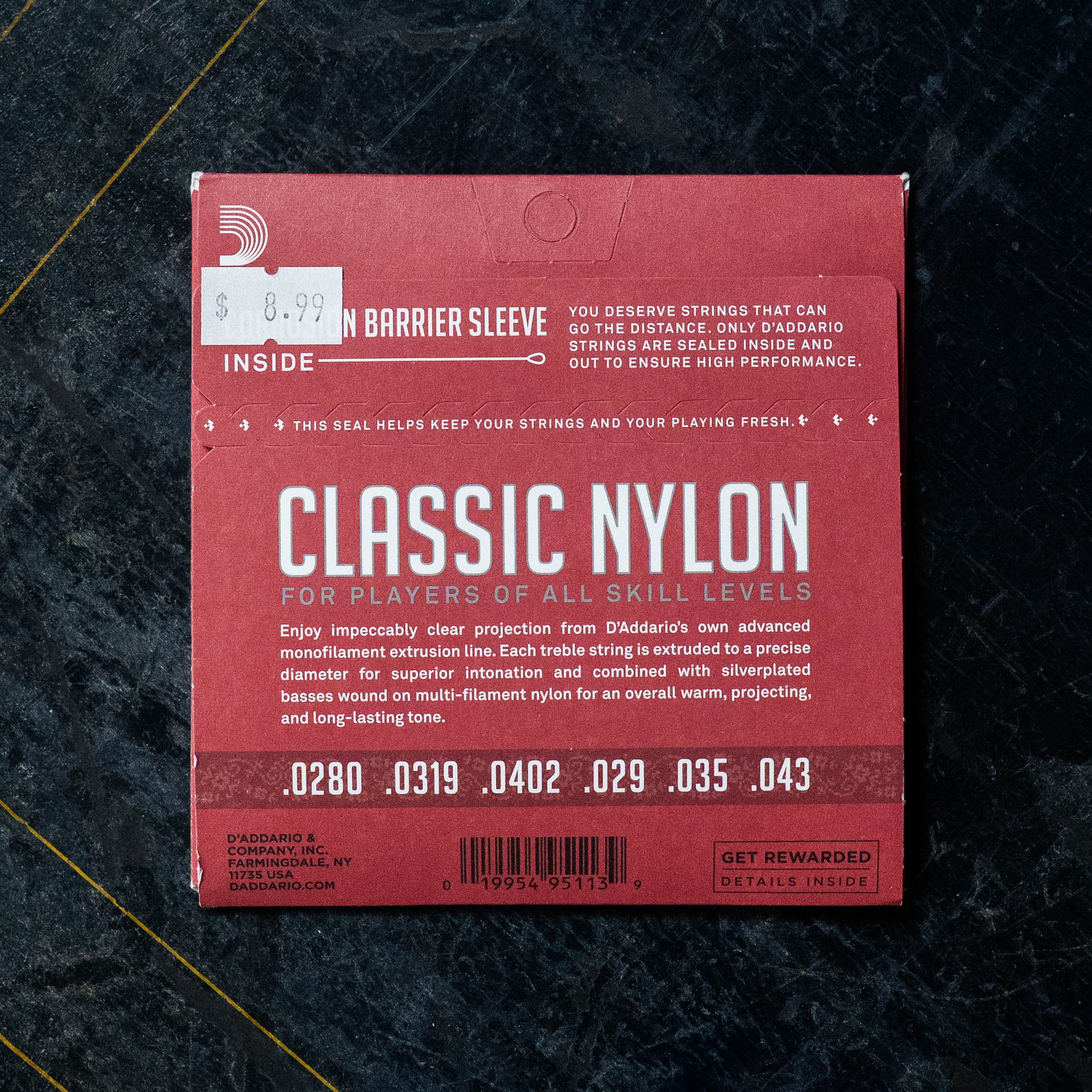 D'Addario Classical Nylon Guitar Strings - Normal Tension