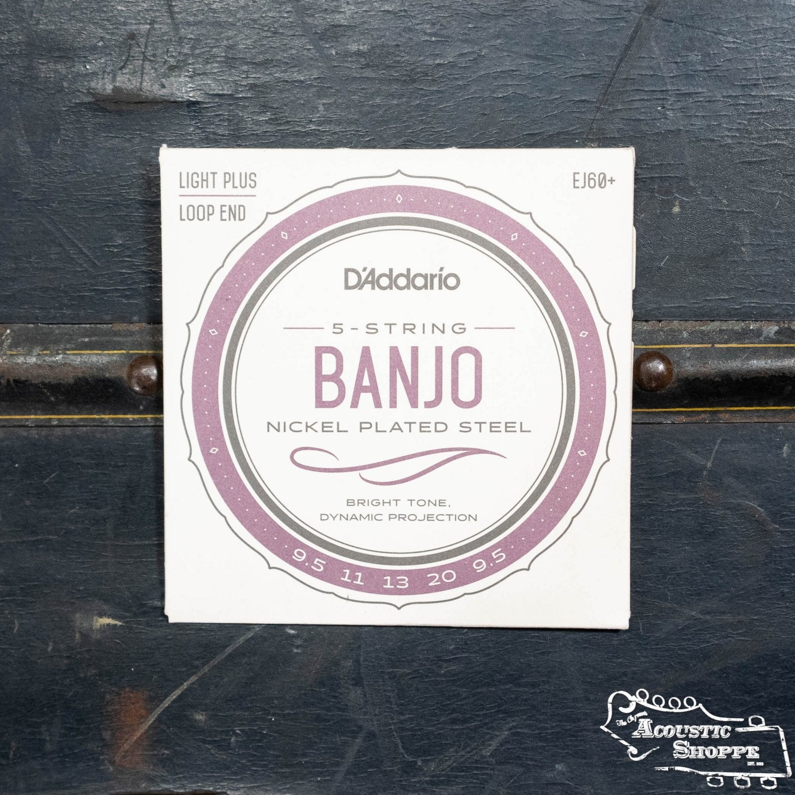 D'Addario EJ60+ 5-String Banjo Nickel Light Plus Set 9.5-20
