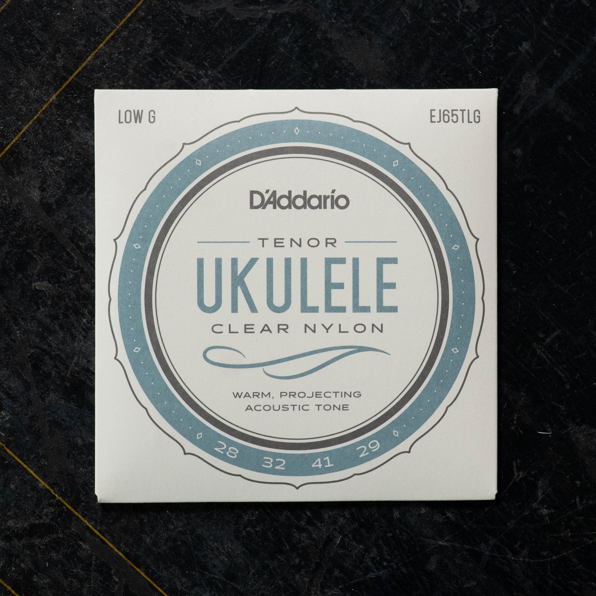 D'Addario EJ65TLG Pro-Arté Custom Extruded Nylon Low G Tenor Ukulele Strings