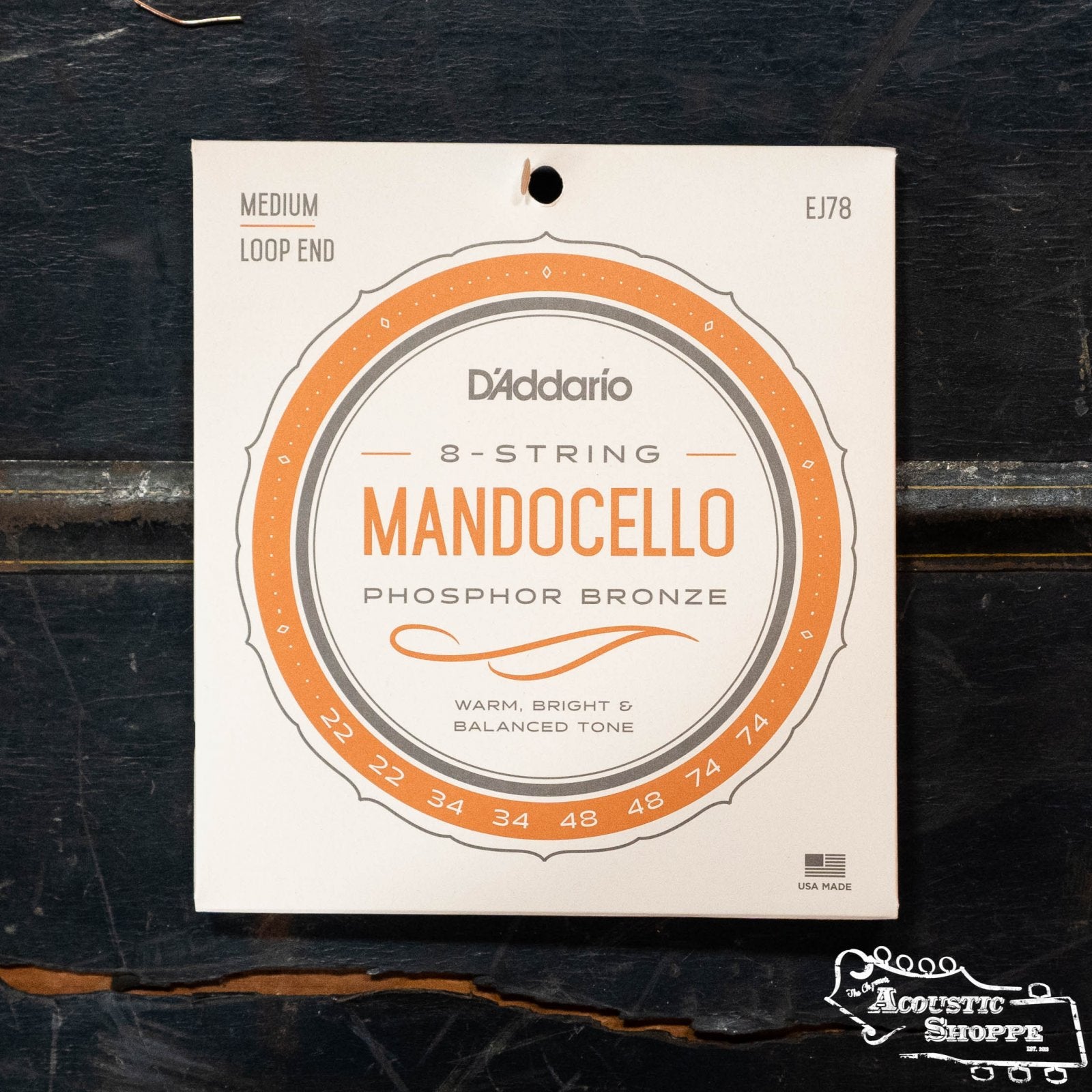 D'Addario EJ78 Mandocello Phosphor Bronze Strings