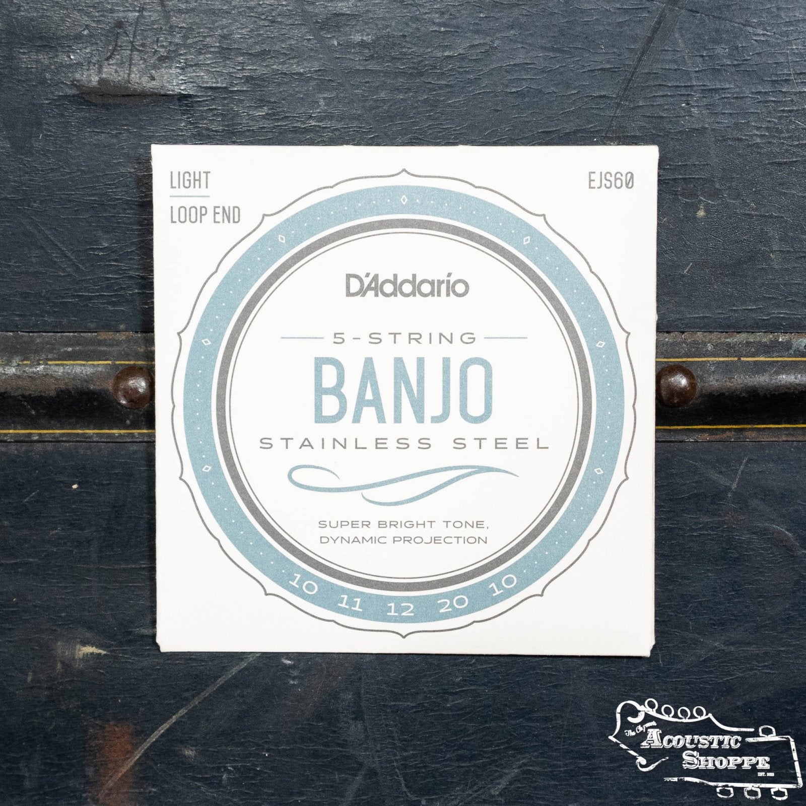 D'Addario EJS60 Stainless Steel 5 String Banjo Strings - Light 10-20