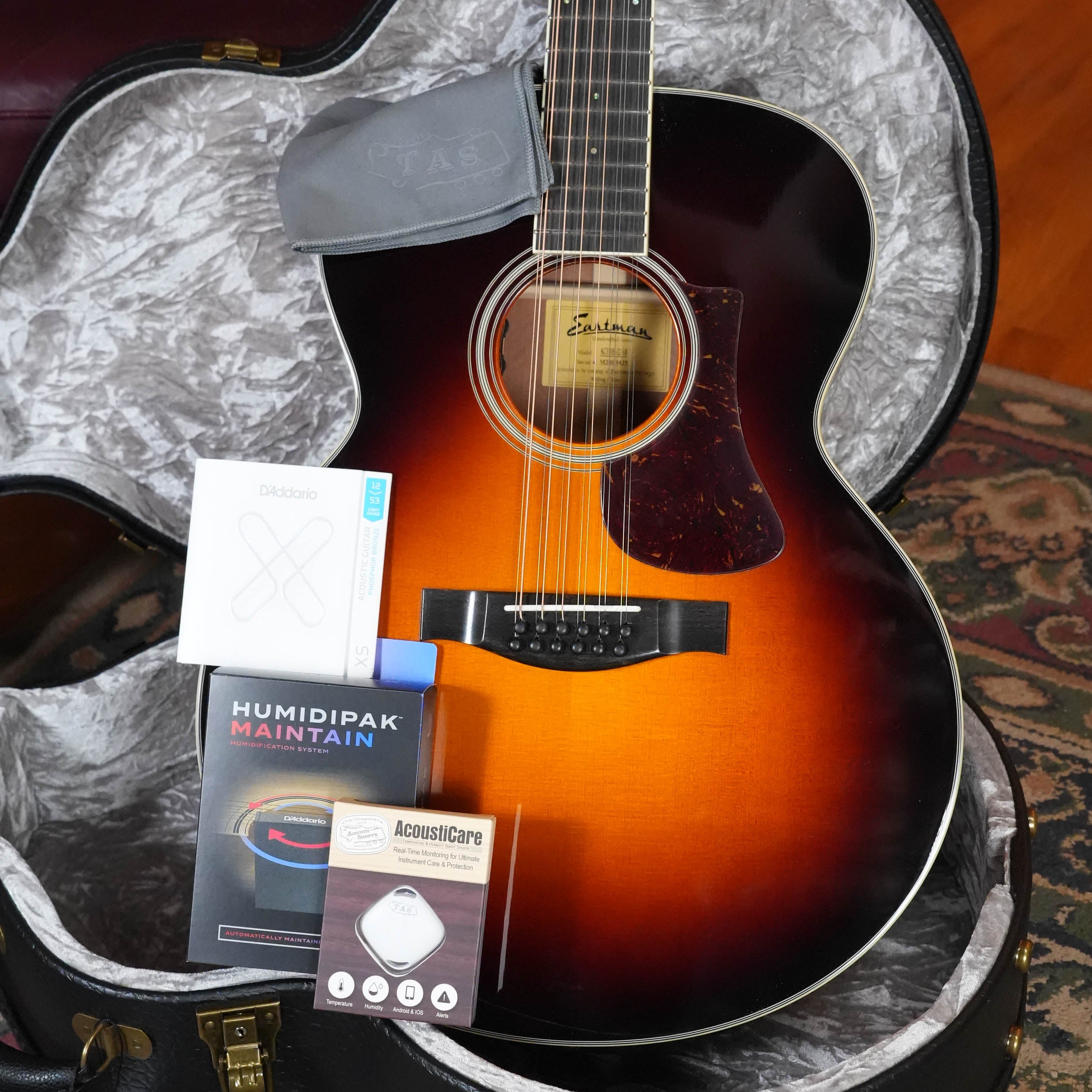 Eastman AC330E-12-SB Sitka/Mahogany Jumbo 12-String Sunburst Guitar w/LR Baggs Pickup #3425