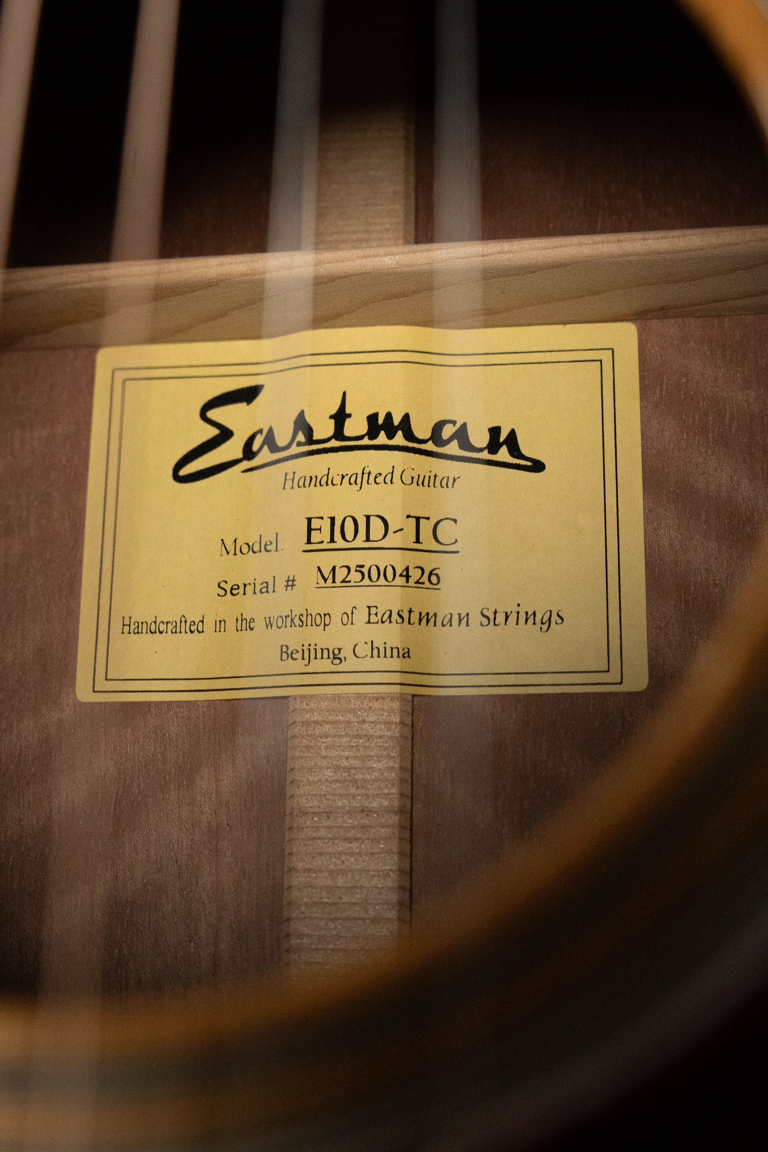 Eastman E10D-TC Thermo-Cured Adirondack Spruce/Mahogany Dreadnought Acoustic Guitar #0426