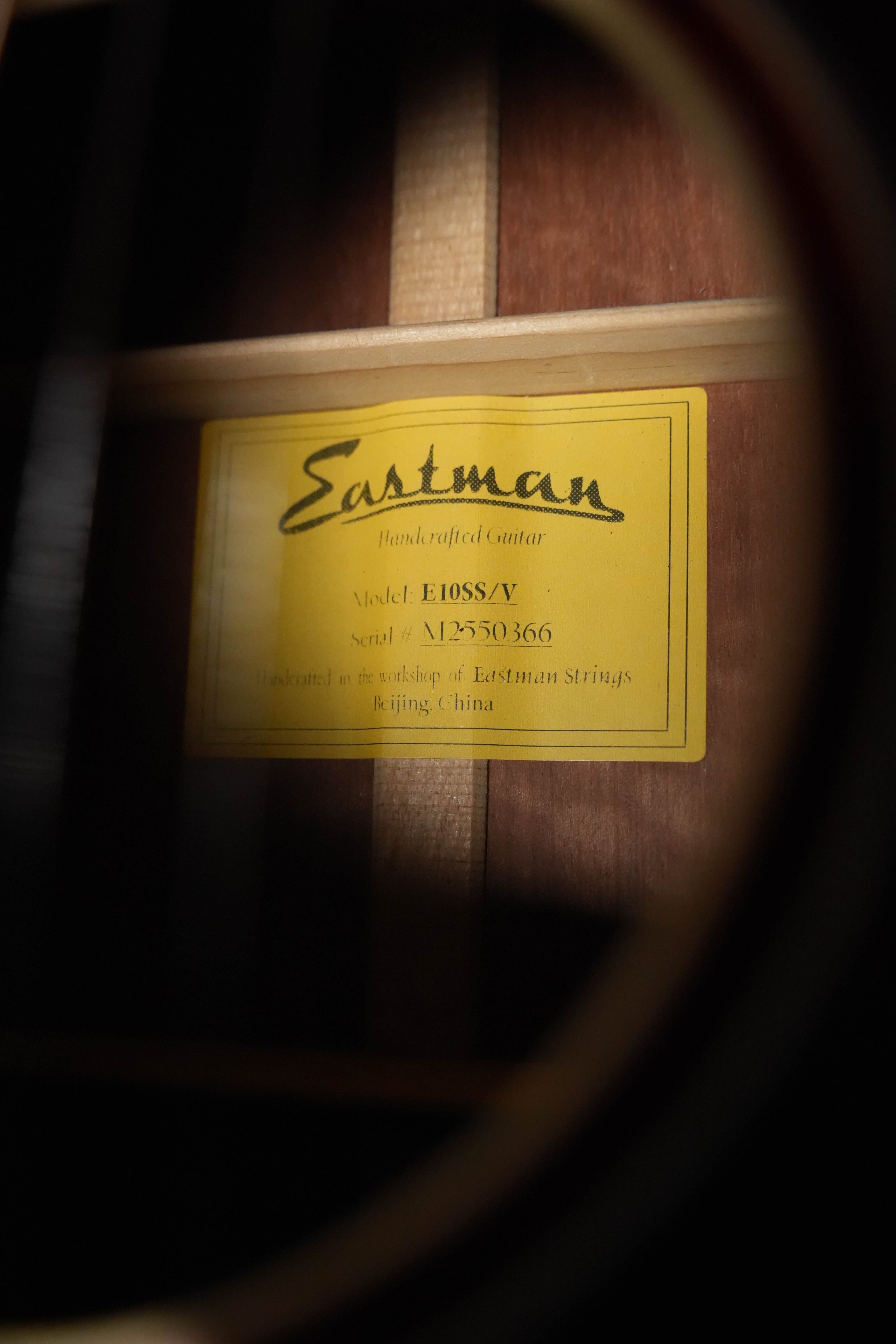 Eastman E10SS/V Adirondack/Mahogany Antique Classic Finish Slope Shoulder Dreadnought Acoustic Guitar #0366