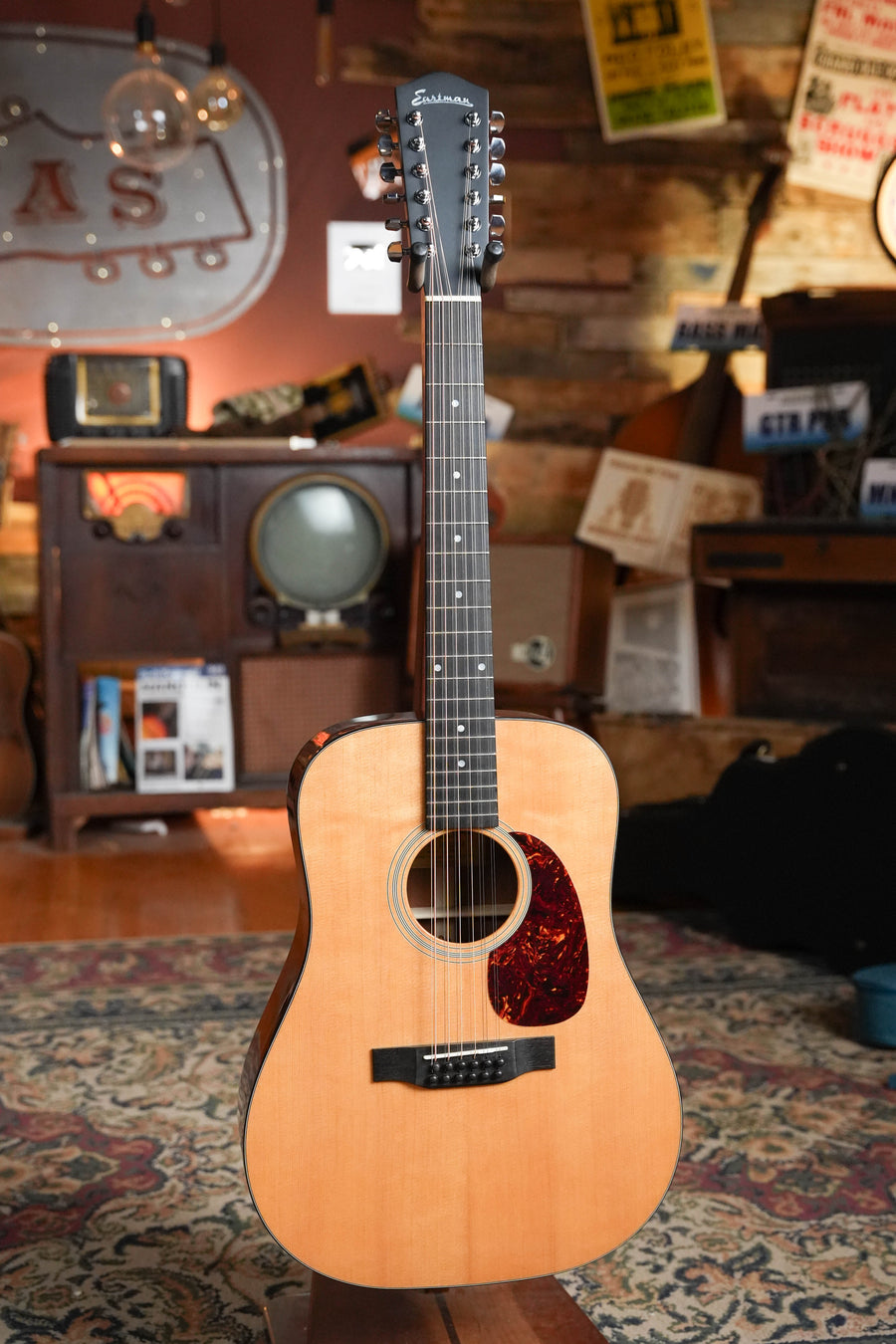 Eastman E1D-12-DLX 12-String Dreadnought Guitar w/Fishman Pickup #7912