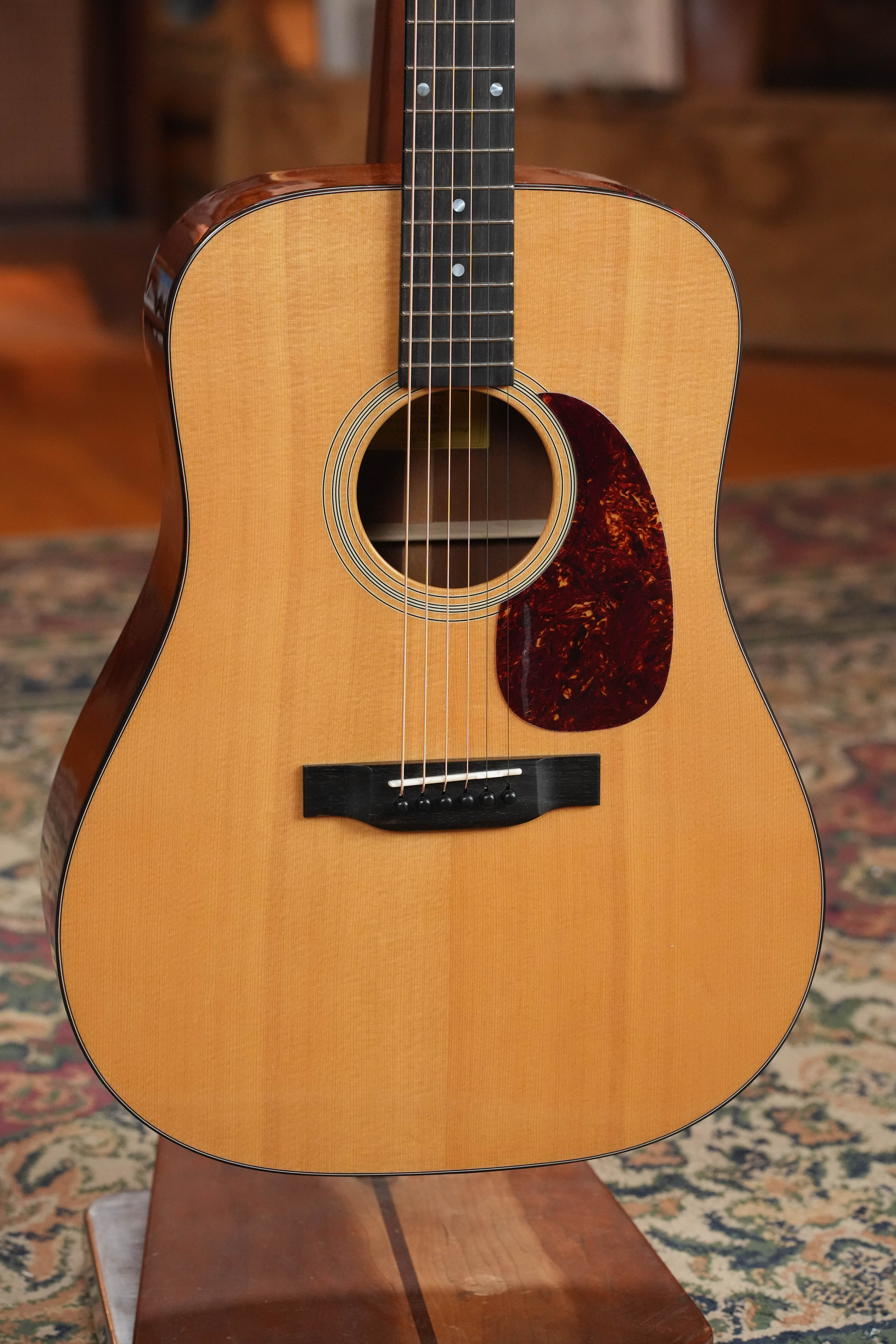 Eastman E1D-DLX Natural Gloss Dreadnought Acoustic Guitar w/Electronics #6217