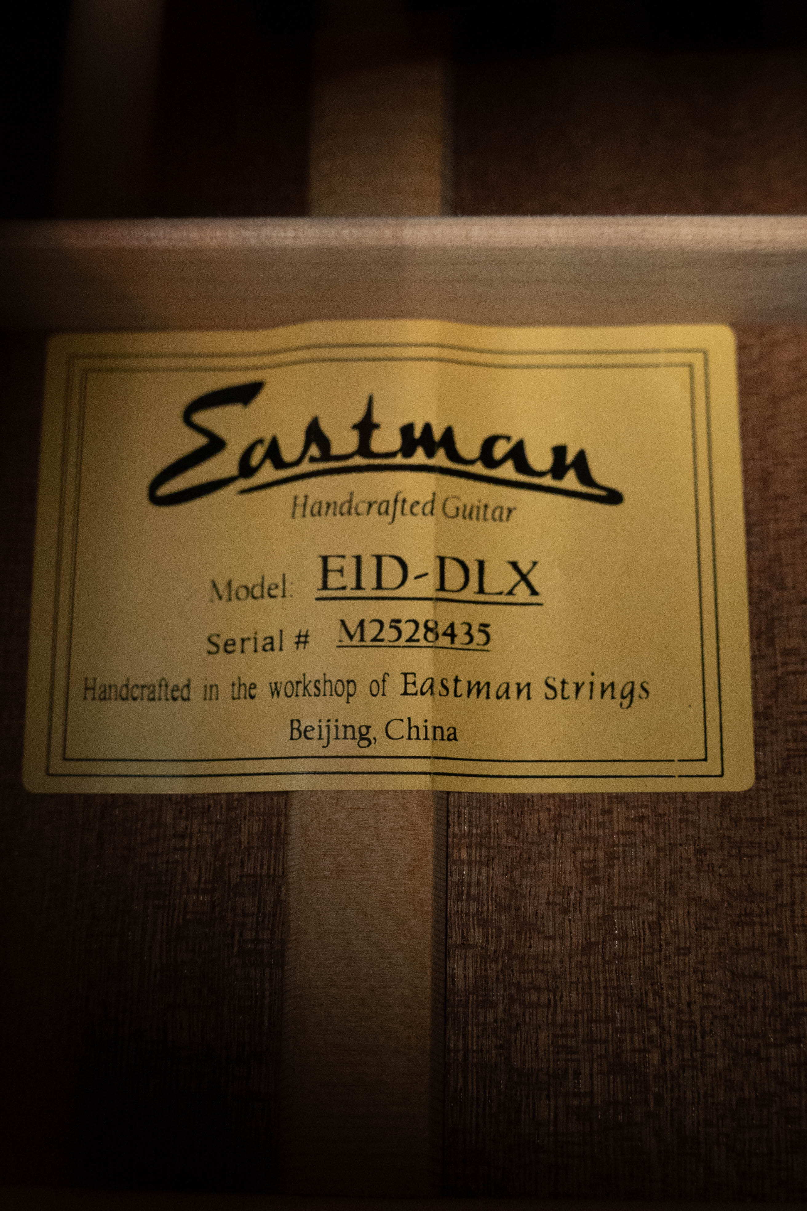 Eastman E1D-DLX Sitka/Sapele Dreadnought Guitar w/Fishman Pickup #8435