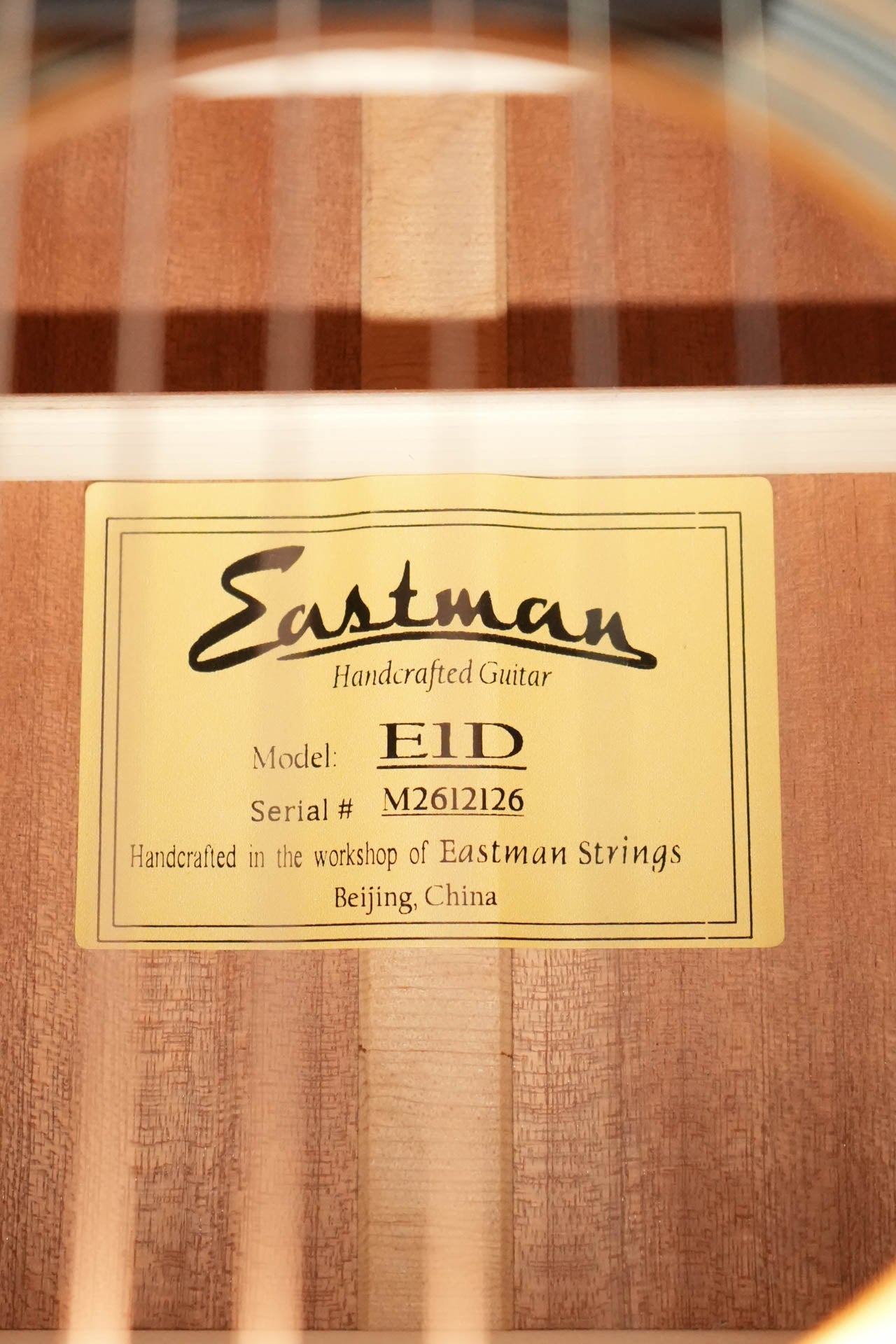 Eastman E1D Sitka/Sapele Dreadnought Acoustic Guitar #2126