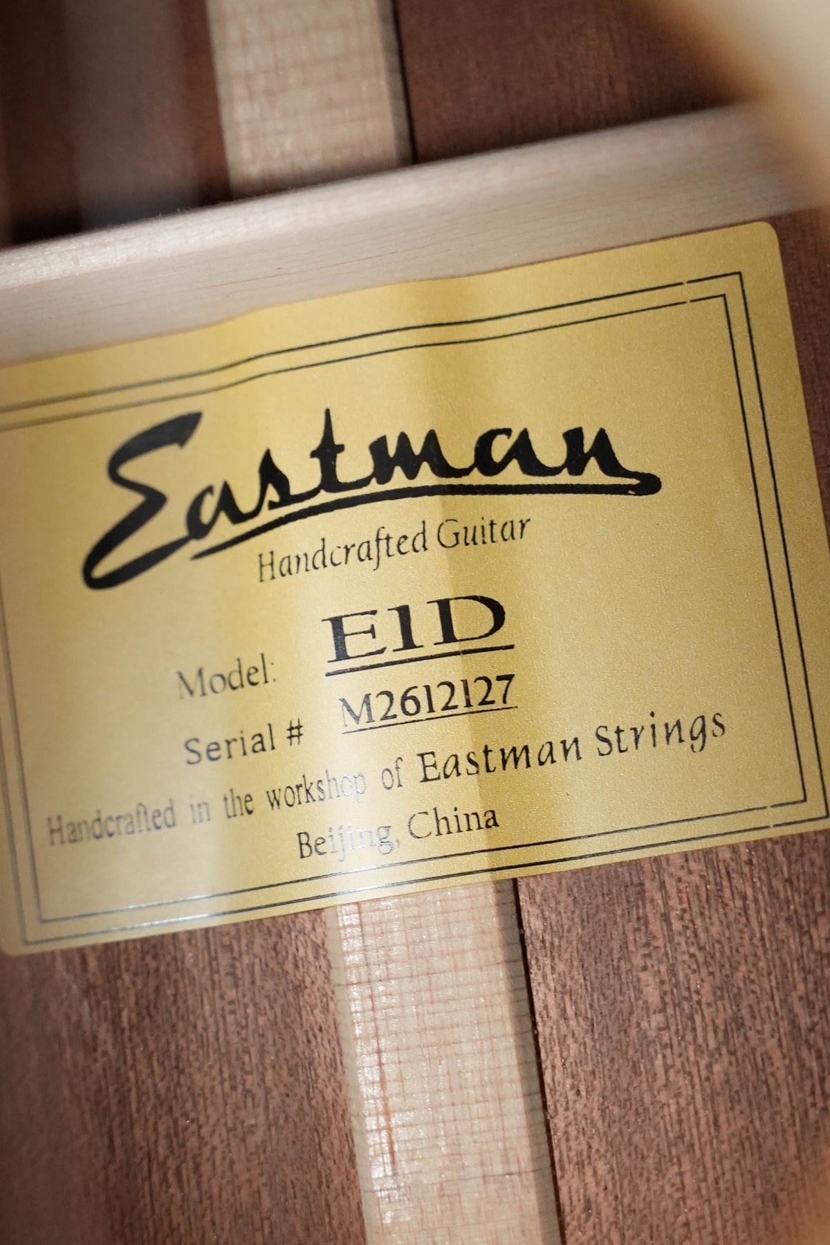 Eastman E1D Sitka/Sapele Dreadnought Acoustic Guitar #2127
