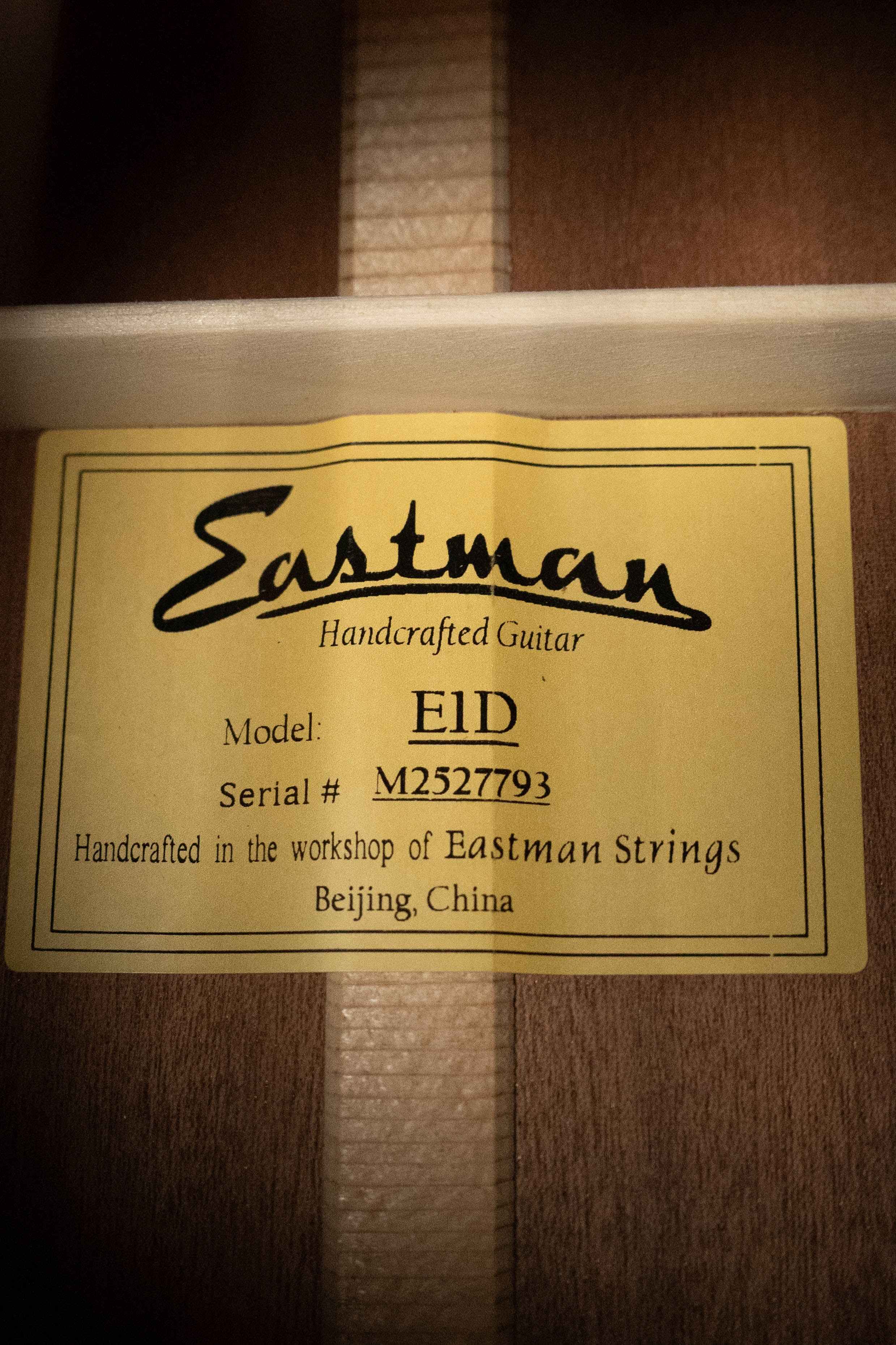Eastman E1D Sitka/Sapele Dreadnought Acoustic Guitar #7793
