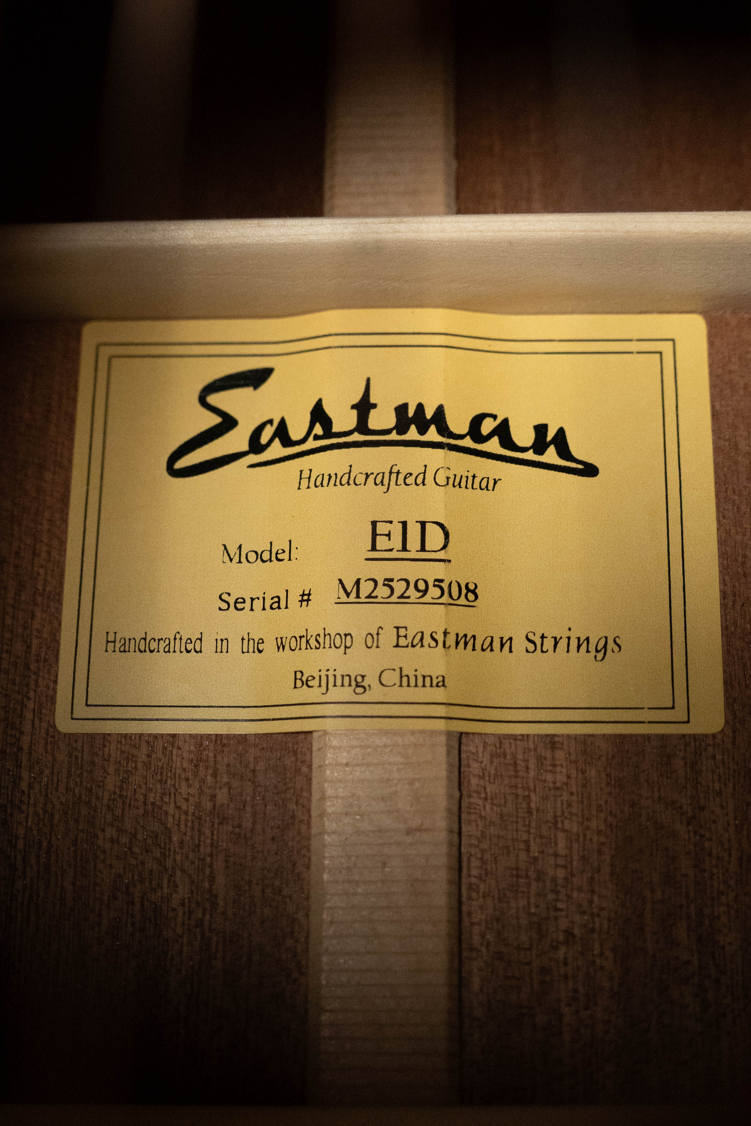 Eastman E1D Sitka/Sapele Dreadnought Acoustic Guitar #9508