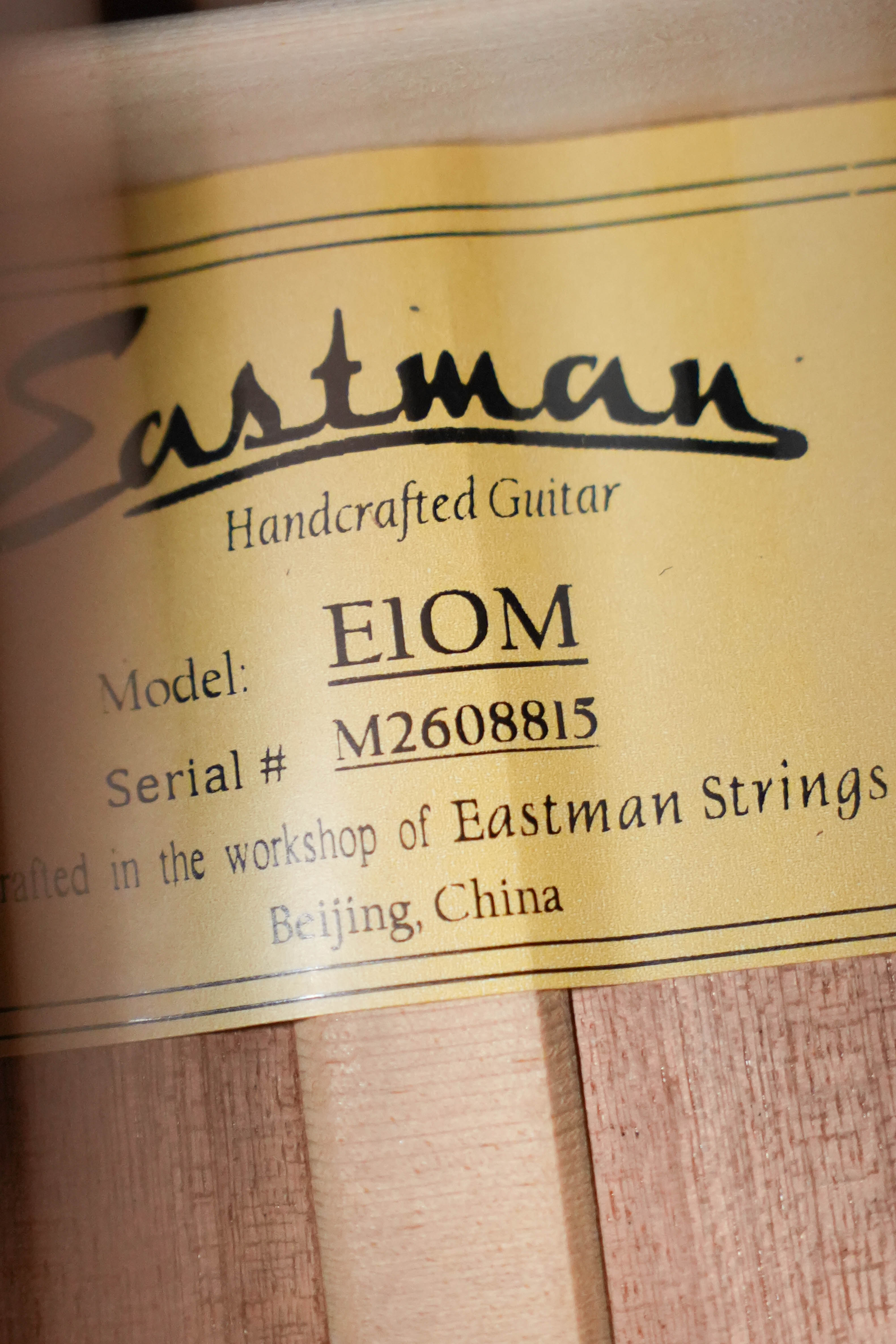 Eastman E1OM Orchestra Model Acoustic Guitar #8815
