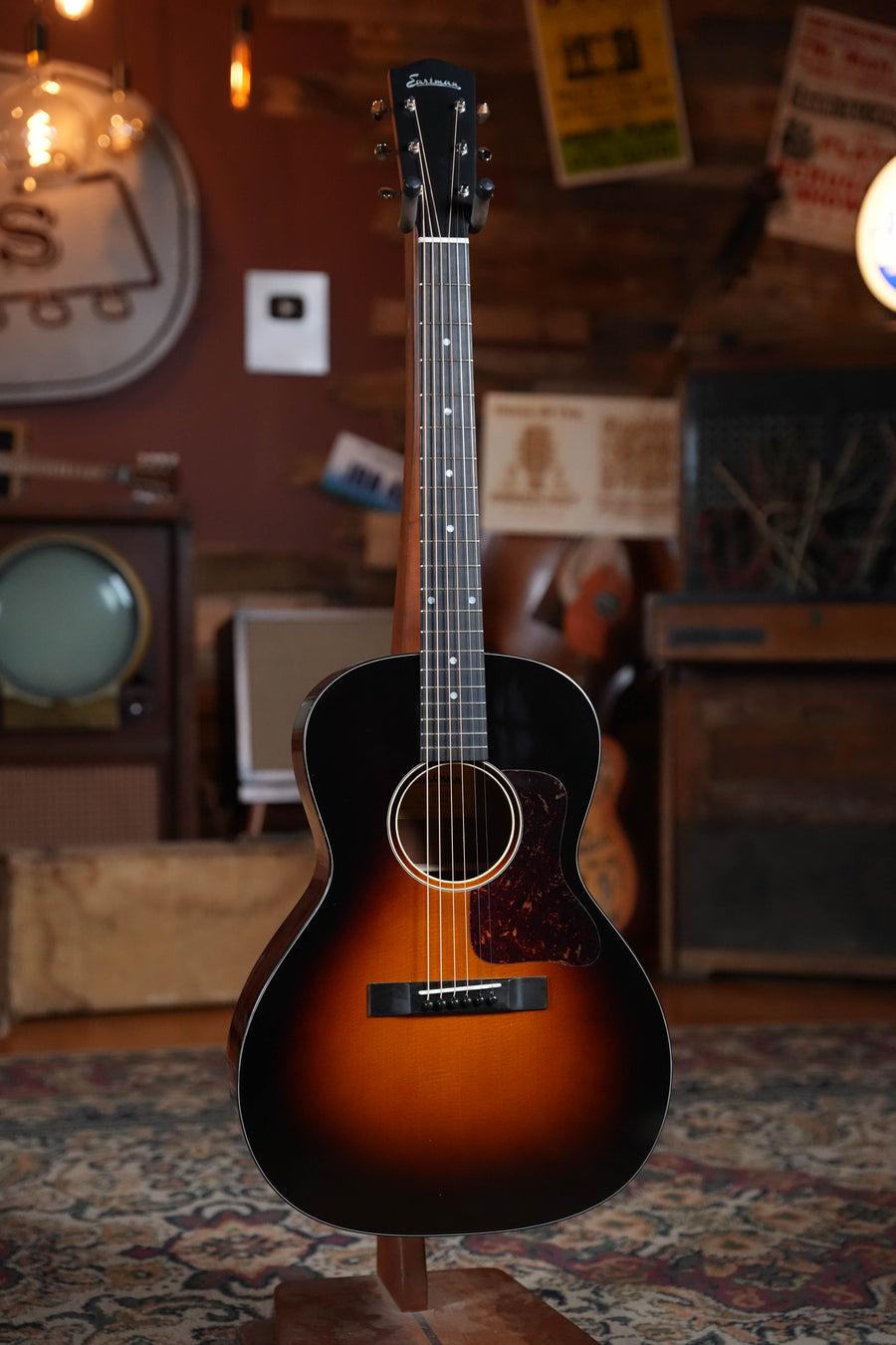 Eastman E1OOSS-DLX-SB Sunburst 00 Acoustic-Electric Guitar w/Fishman Pickup #5161