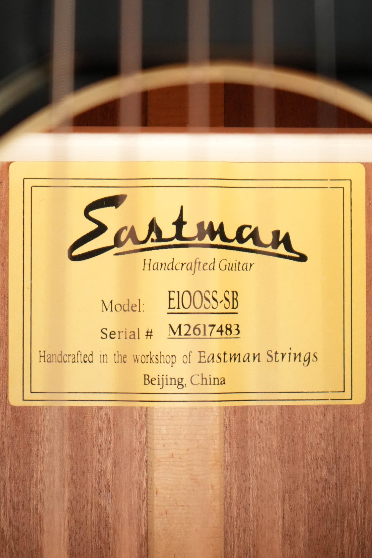 Eastman E1OOSS-SB Sunburst OO Slope Shoulder Acoustic Guitar #7483