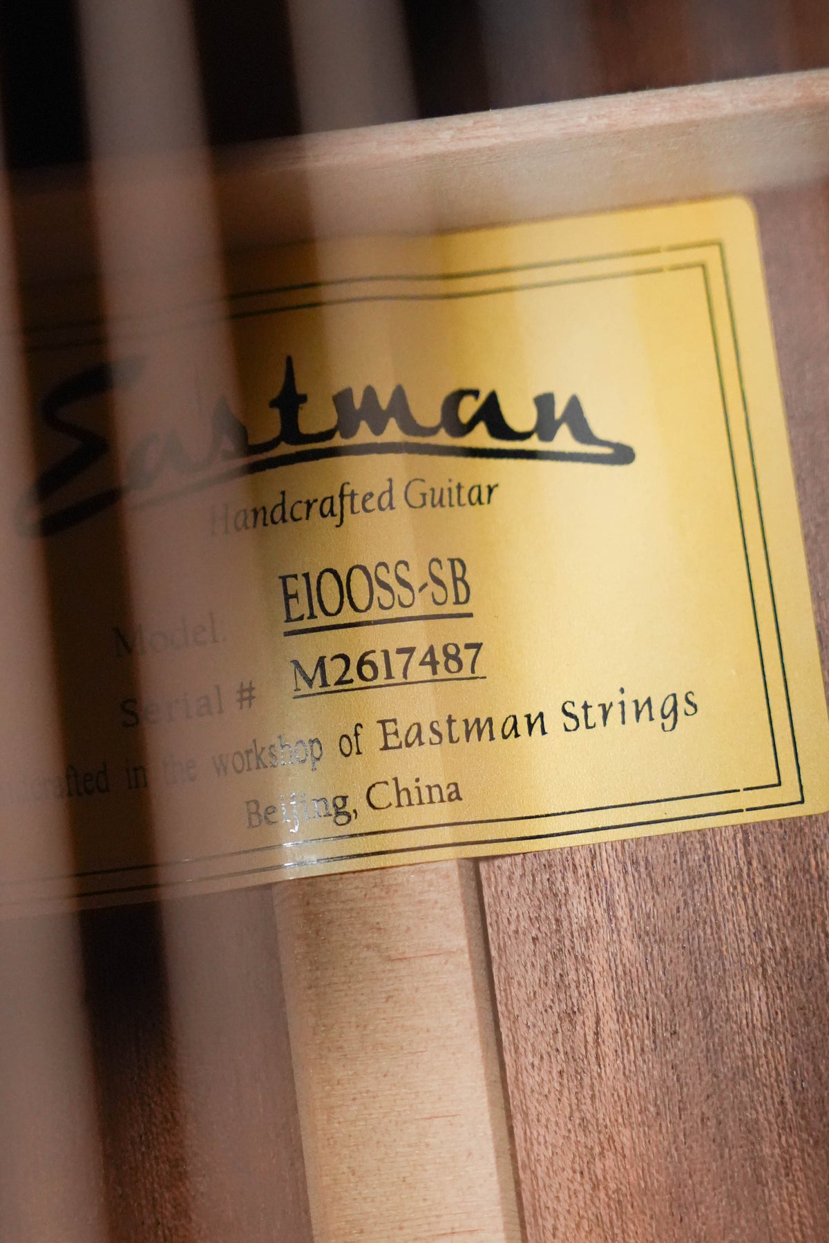 Eastman E1OOSS-SB Sunburst OO Slope Shoulder Acoustic Guitar #7487