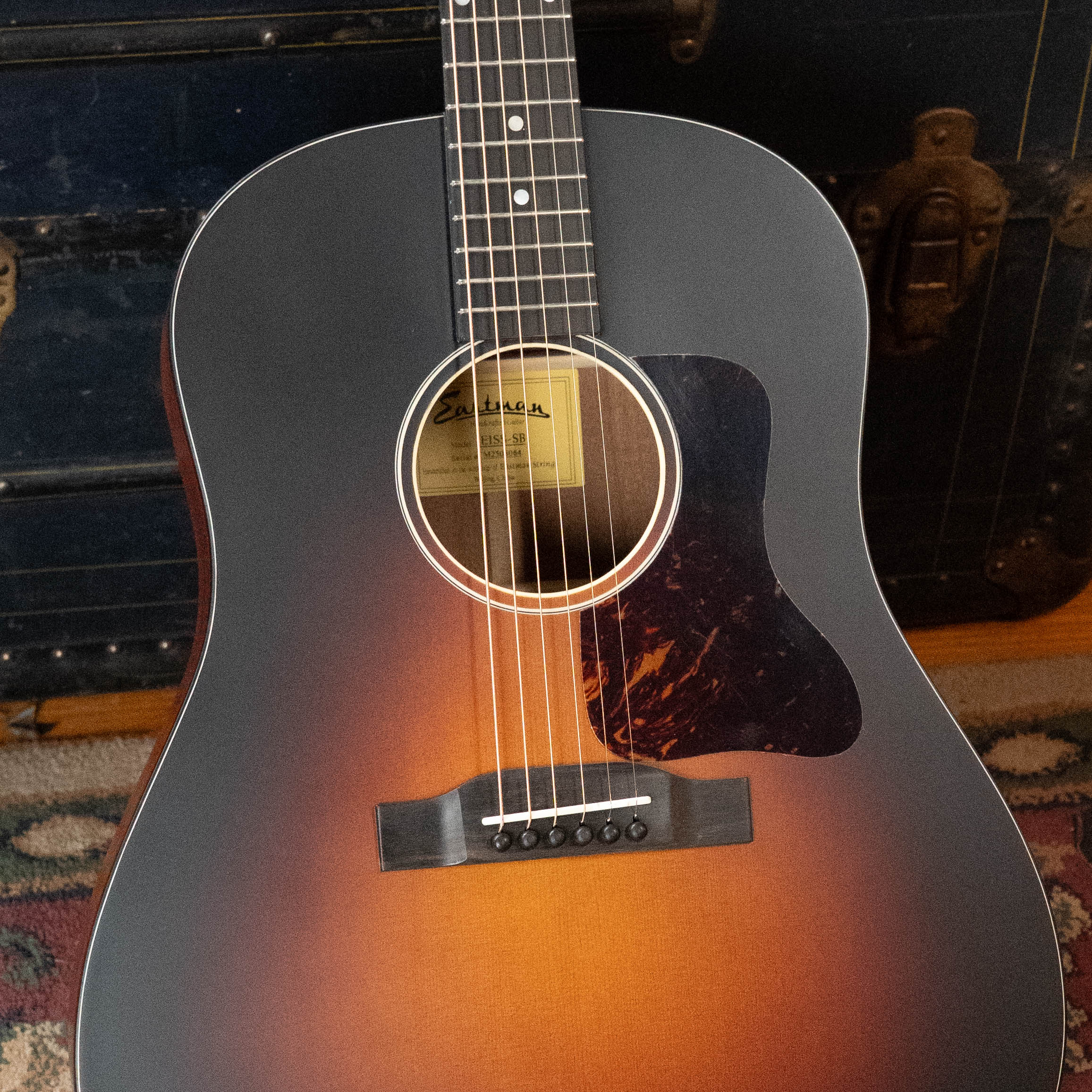 Eastman E1SS-SB Sitka/Sapele Sunburst Slope Shoulder Dreadnought Acoustic Guitar #8064