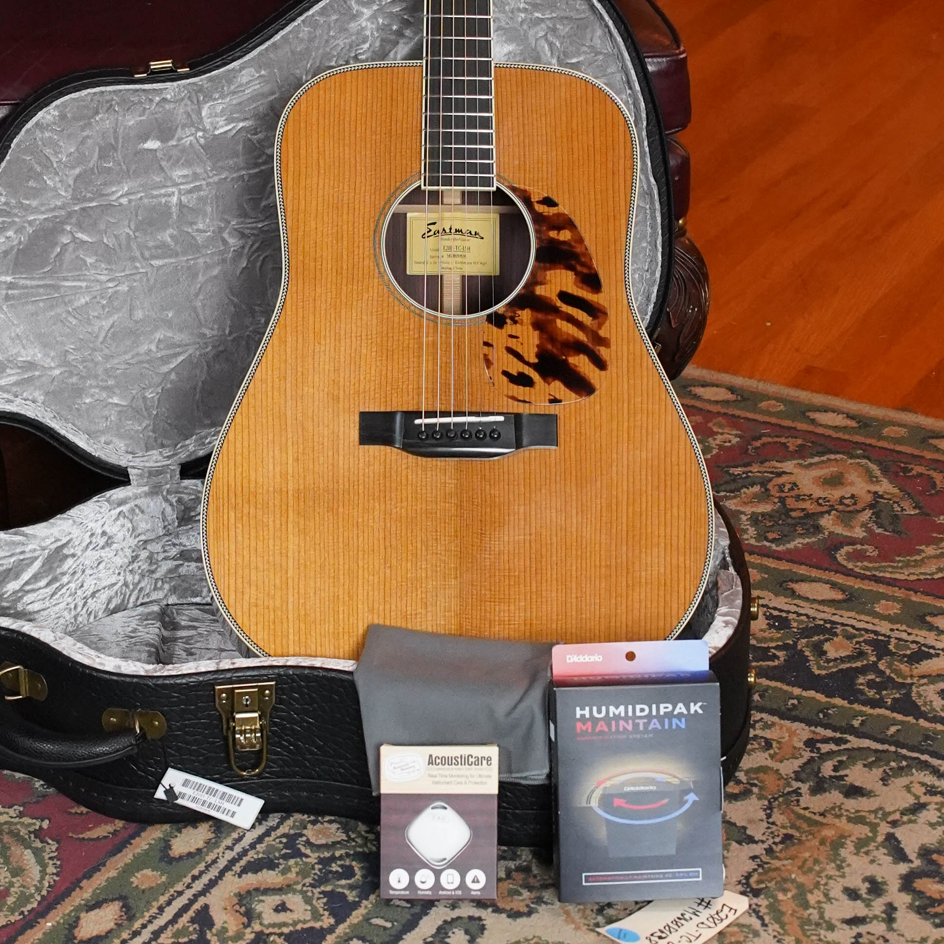Eastman E20D-LSH-TC Thermo-Cured Adirondack/Rosewood Large Soundhole Dreadnought Acoustic Guitar #0638
