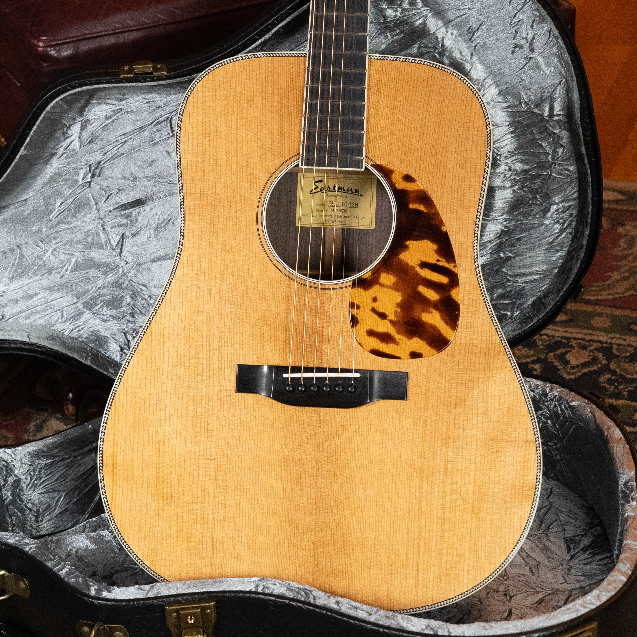 Eastman E20D-LSH-TC Thermo-Cured Adirondack/Rosewood Large Soundhole Dreadnought Acoustic Guitar #0761