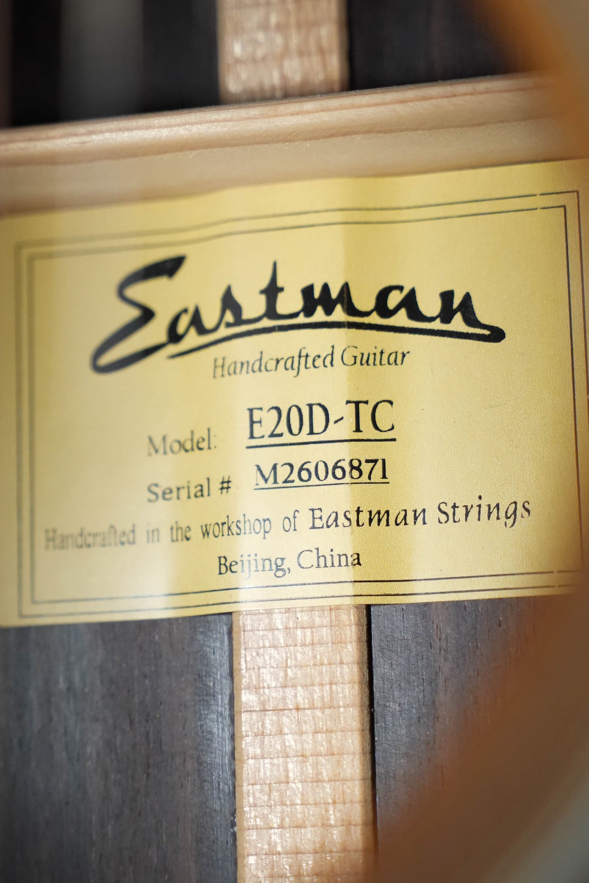 Eastman E20D-TC Dreadnought Acoustic Guitar #6871