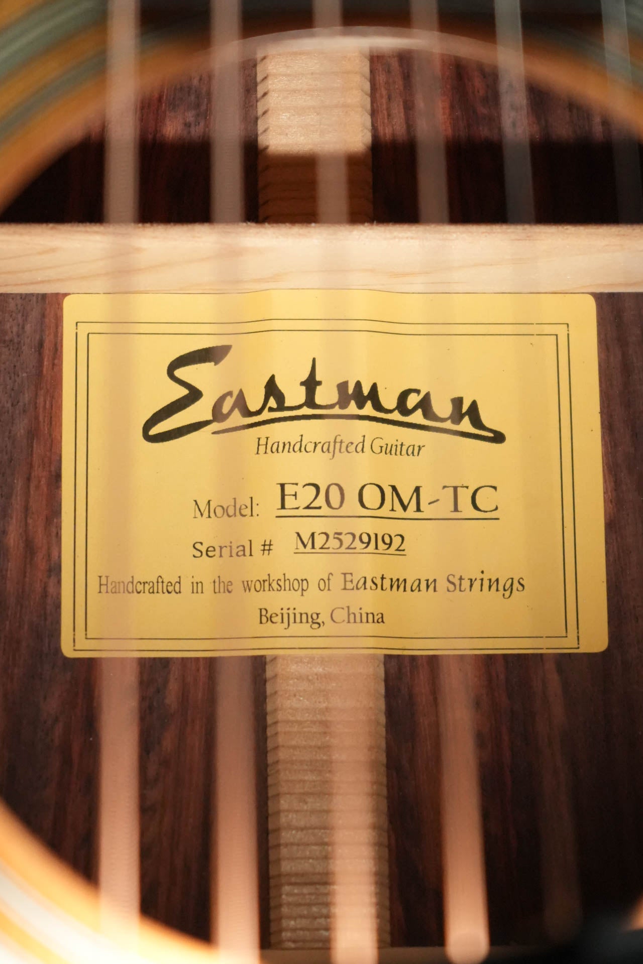 Eastman E20OM-TC Orchestra Model Acoustic Guitar #9192