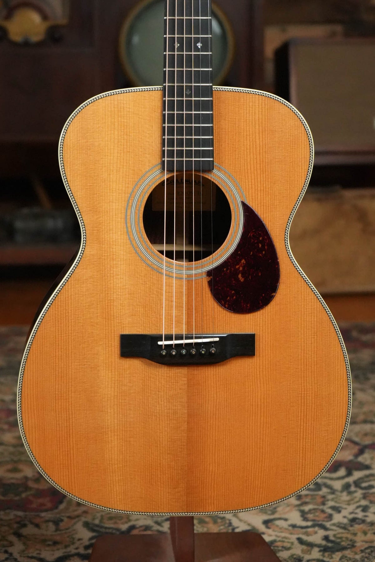 Bourgeois OMSIG-SB/TS Touchstone Signature Torrefied Alaskan Sitka/Madagascar Rosewood Sunburst Orchestra Model Acoustic Guitar #6225