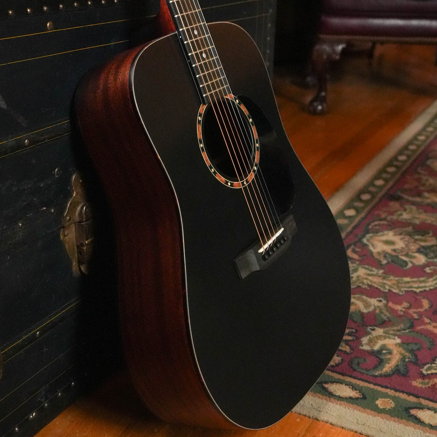 Eastman E2D-BK Black Dreadnought Acoustic Guitar #8201