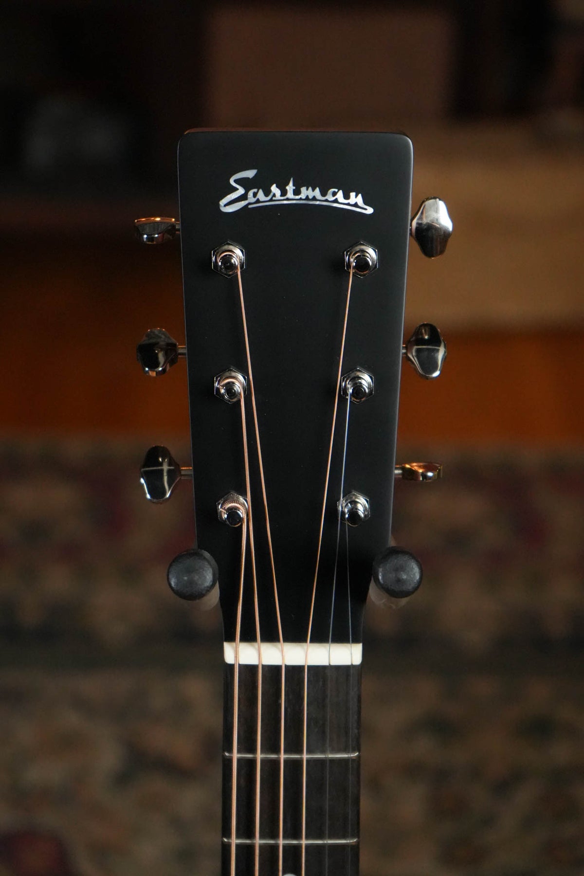 Eastman E2D-BK Black Dreadnought Acoustic Guitar #8201