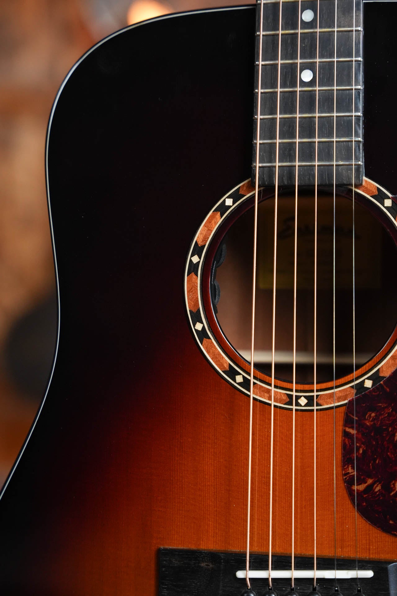 Eastman E2D-DLX-SB Sunburst Dreadnought Guitar w/Fishman Pickup #6251