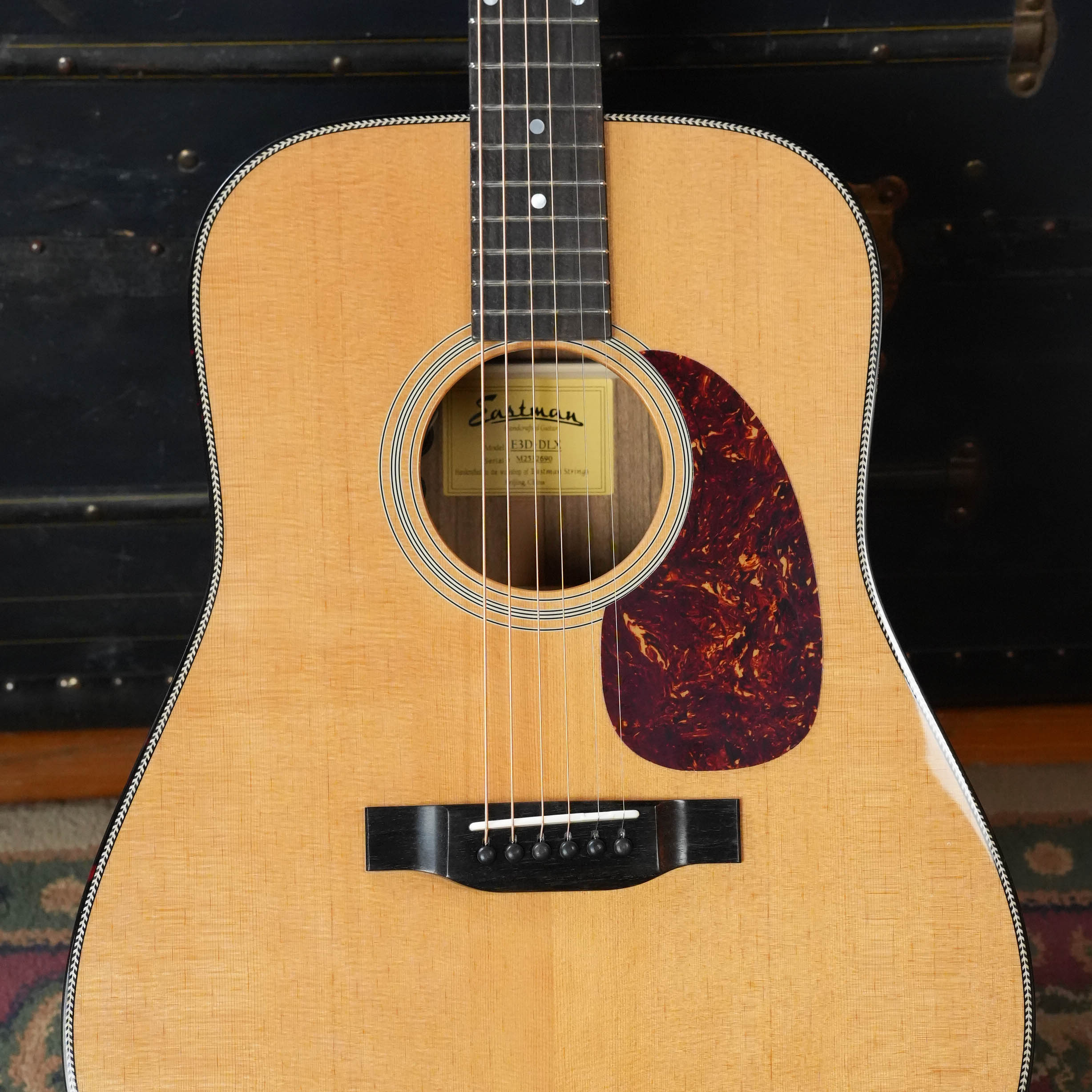 Eastman E3D-DLX Thermo-Cured Sitka/ Ovankol Dreadnought Guitar w/Pickup #2690