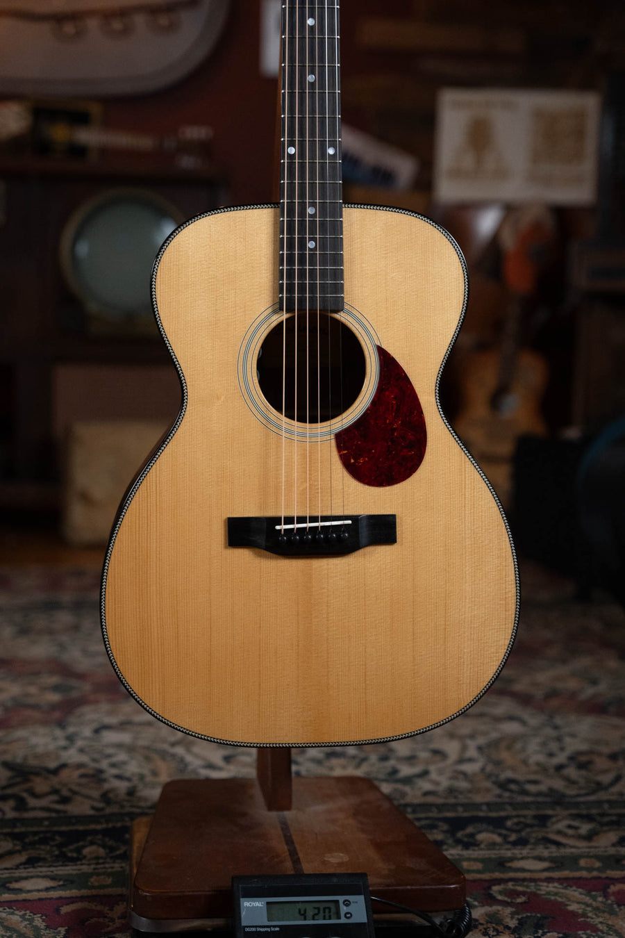 Eastman E3OM-DLX Gloss Thermo-Cured Orchestra Model Acoustic-Electric Guitar #7609