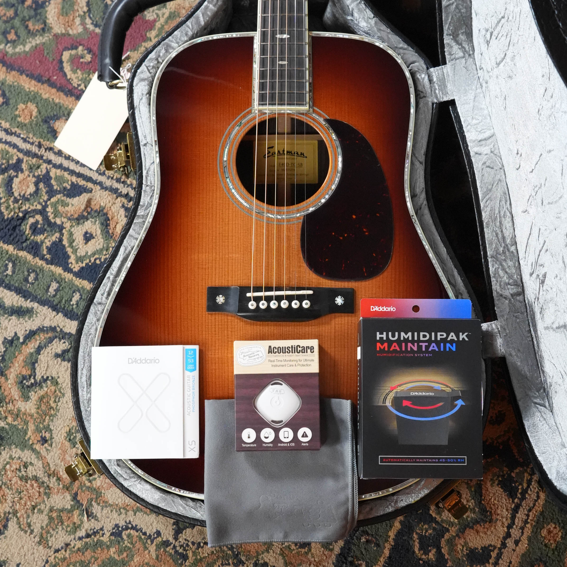 Eastman E40D-TC-SB Thermo-cured AAA Grade Adirondack/Rosewood Sunburst Dreadnought Acoustic Guitar #5274