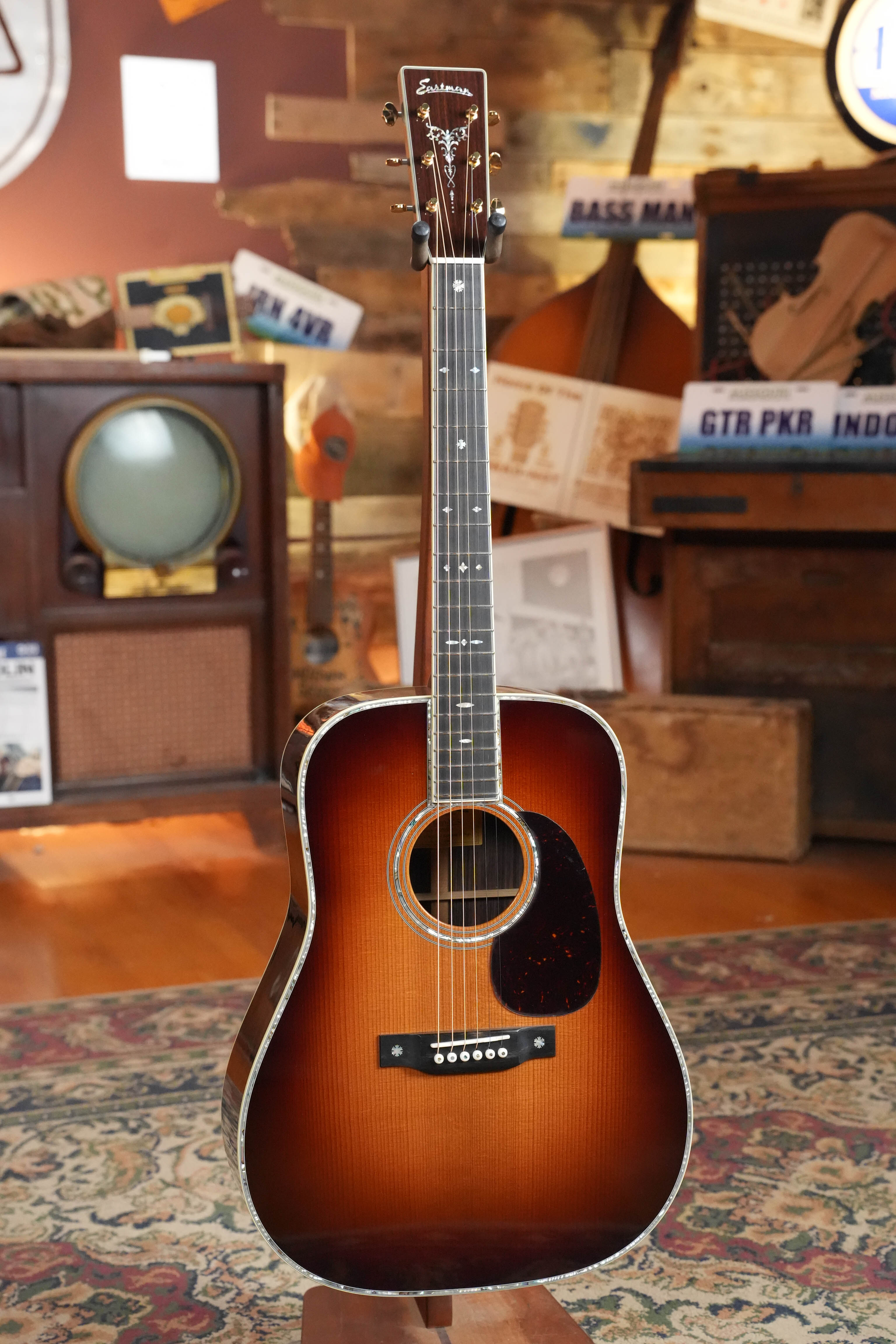 Eastman E40D-TC-SB Thermo-cured AAA Grade Adirondack/Rosewood Sunburst Dreadnought Acoustic Guitar #5274