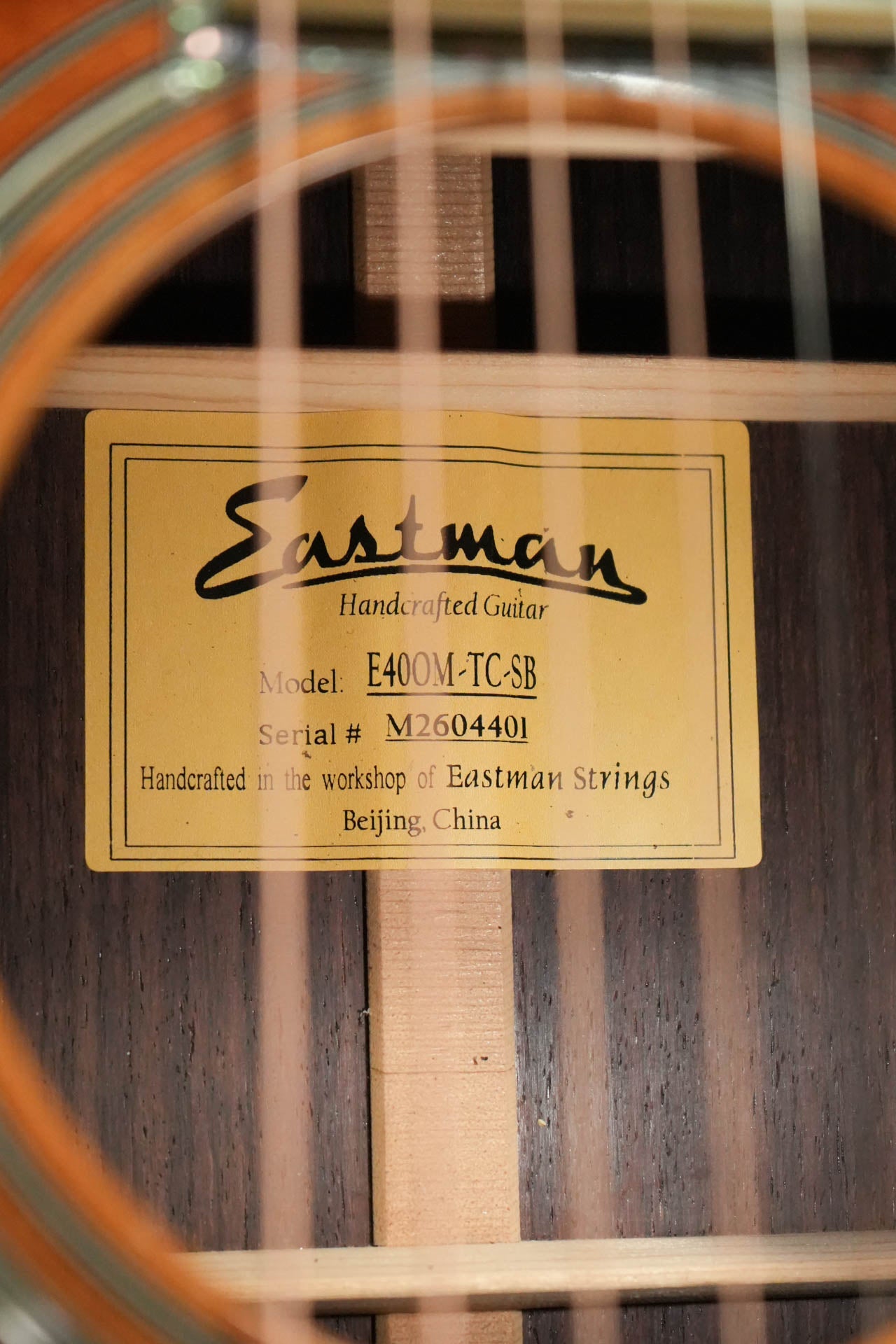 Eastman E40OM-TC-SB Orchestra Model Sunburst Acoustic Guitar #4401