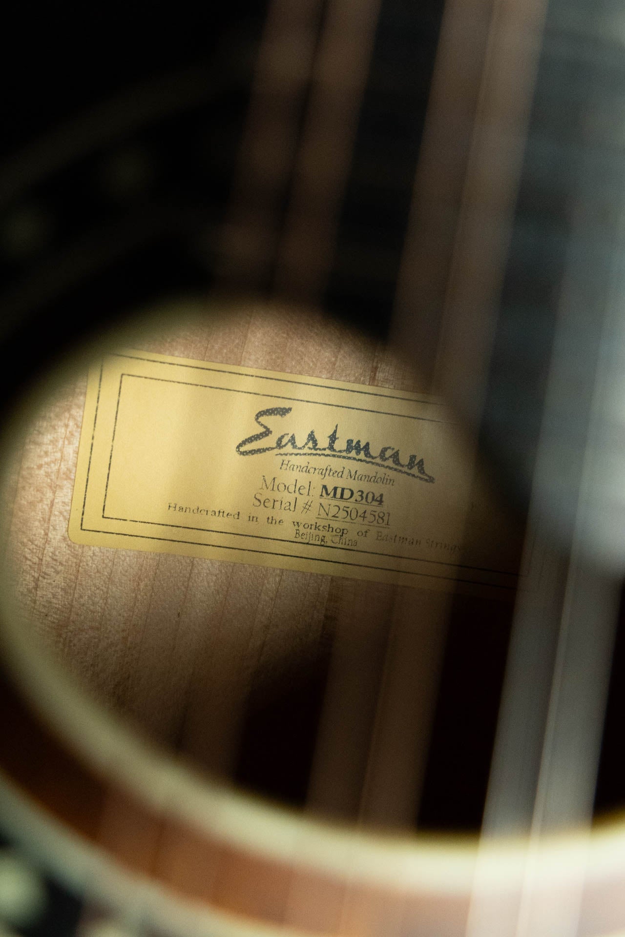 Eastman MD304 Spruce/Maple A-Style Oval Hole Mandolin #4581
