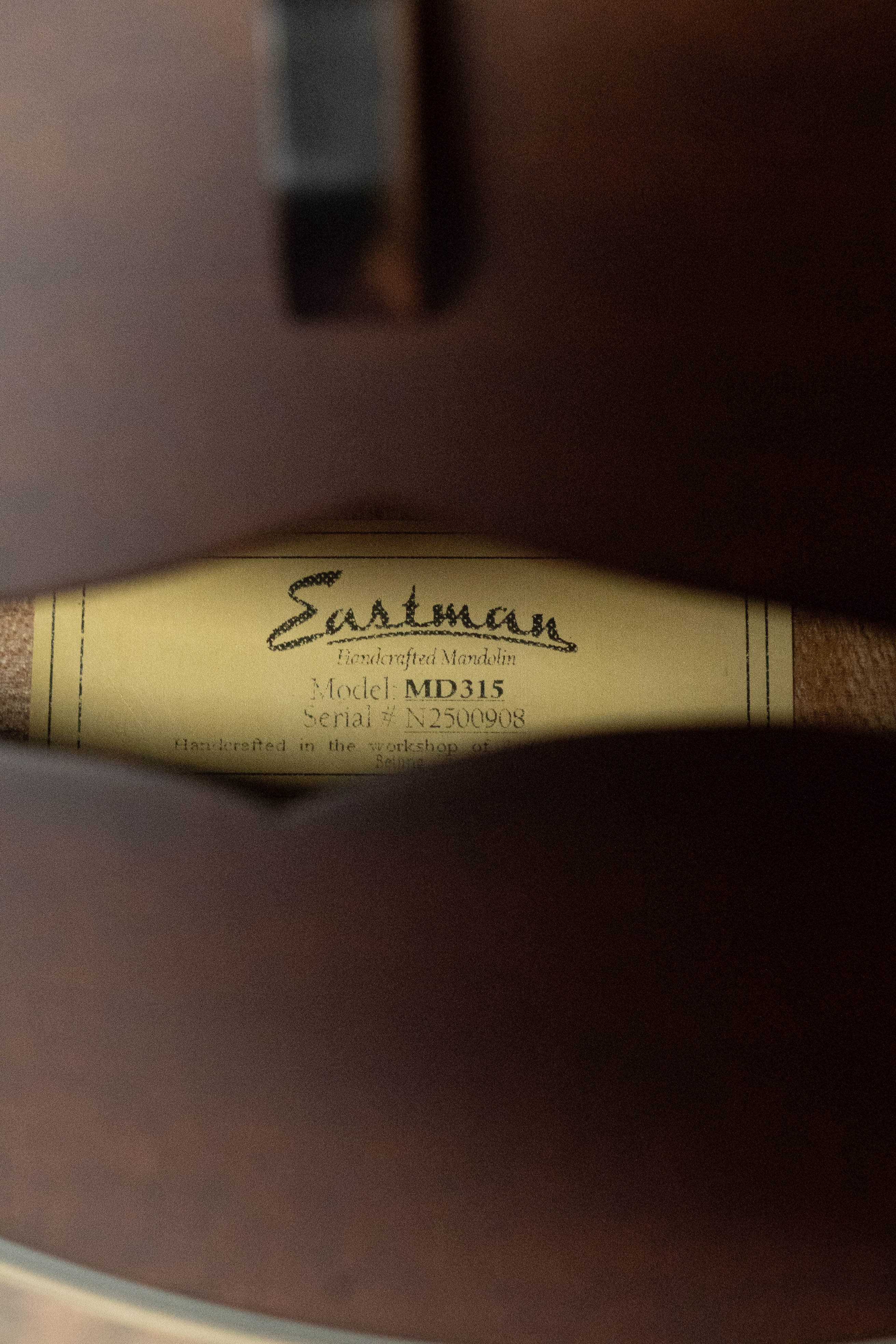 Eastman MD315 F-Style Hand-Carved Mandolin #0908