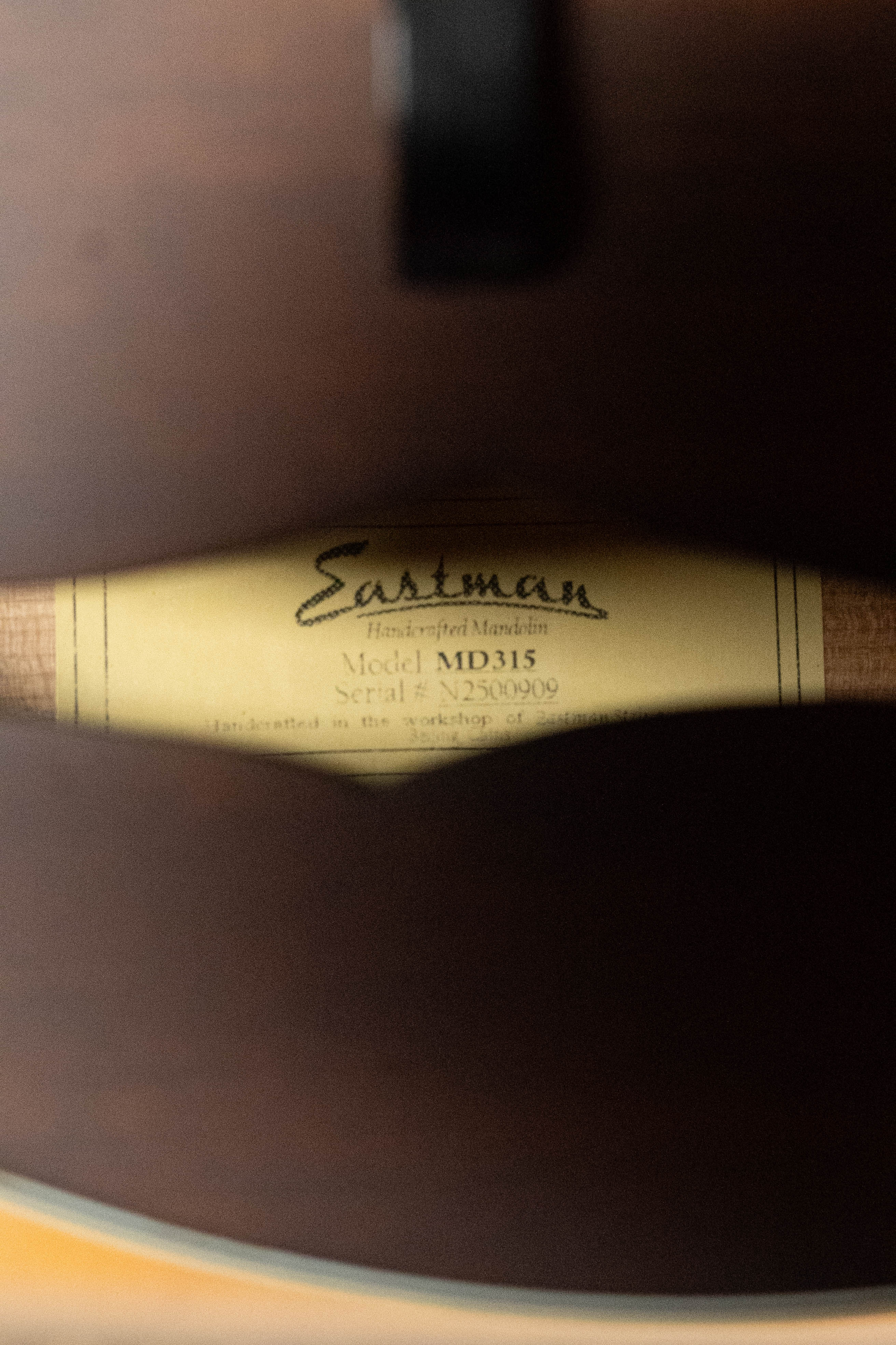 Eastman MD315 F-Style Hand-Carved Mandolin #0909