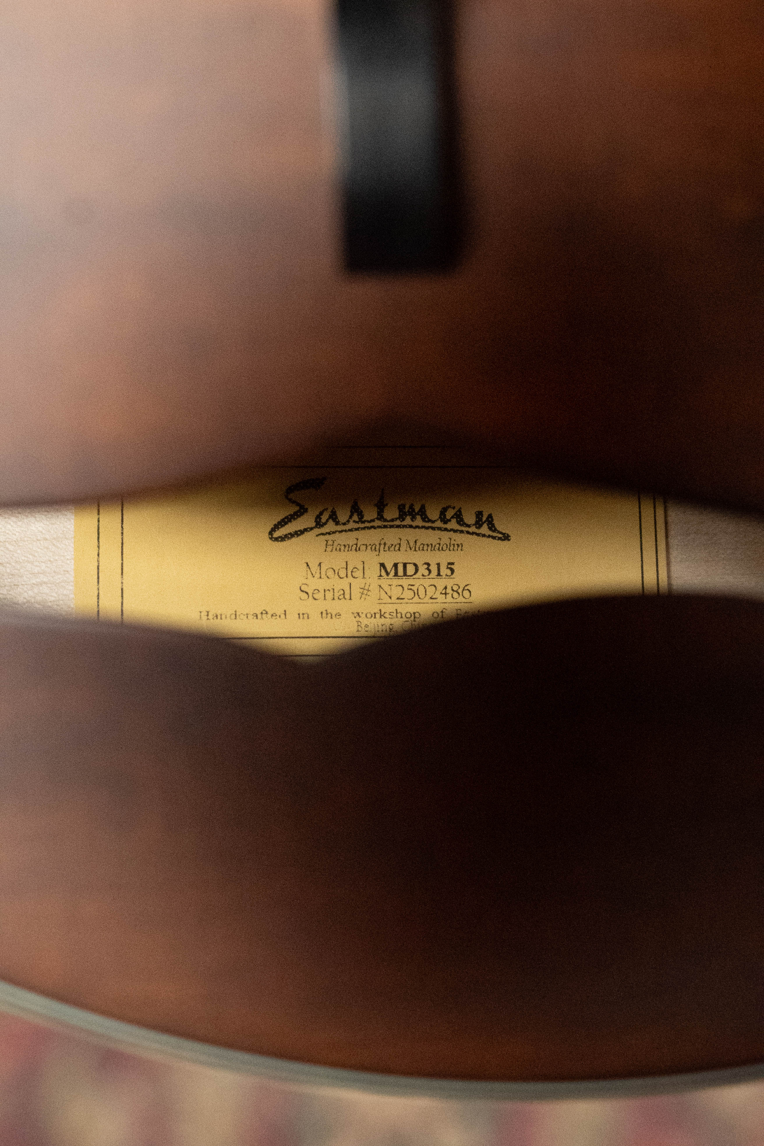 Eastman MD315 F-Style Hand-Carved Mandolin #2486