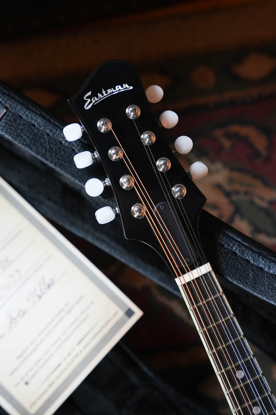 Eastman MD404-BK Spruce/Mahogany A-Style w/ Oval Hole Mandolin #4073
