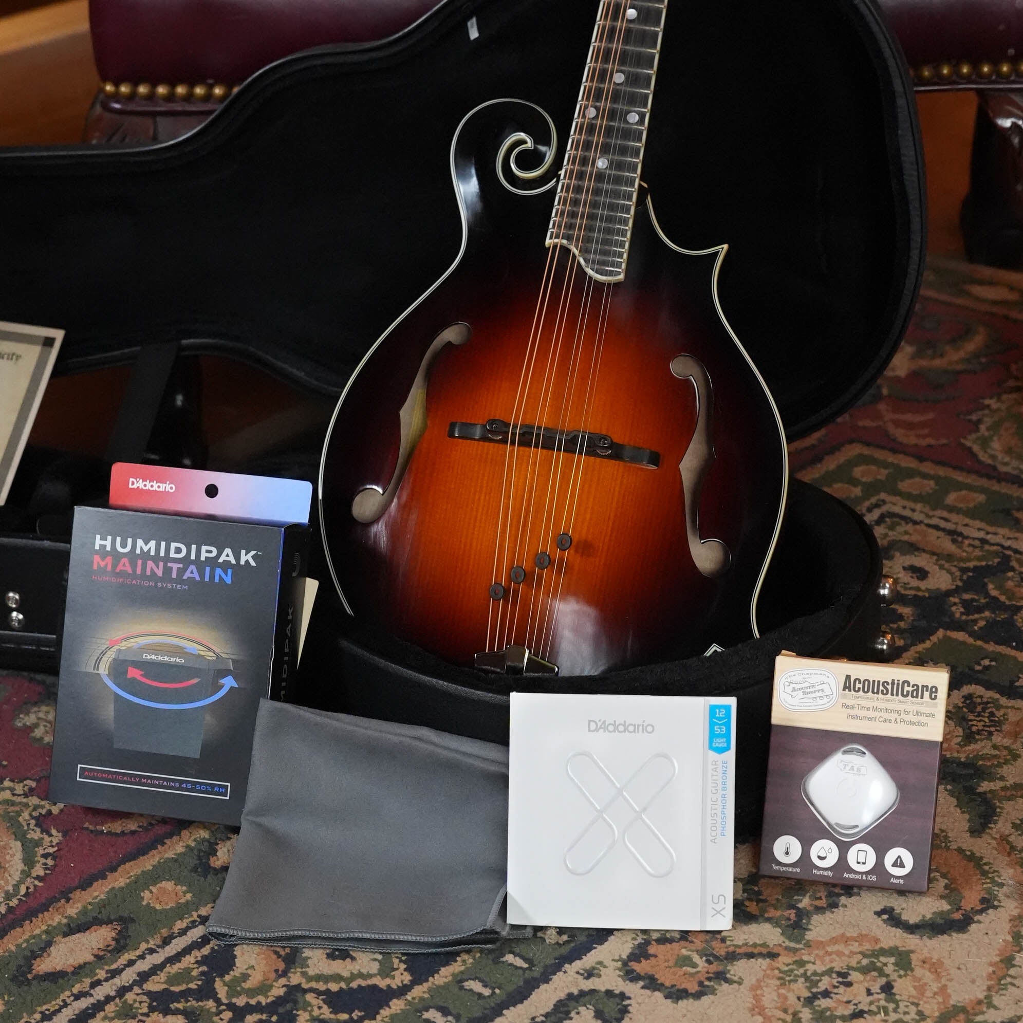 Eastman MD515/TV-WN-SB Spruce/Maple Wide Nut Sunburst F-Style Mandolin #0171